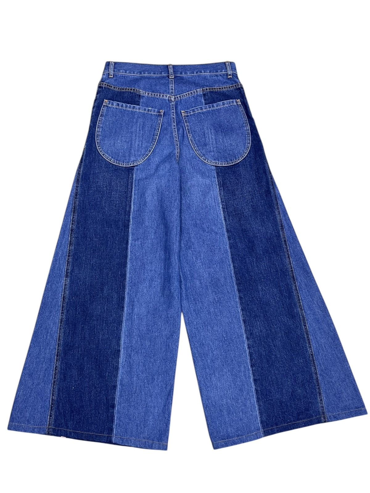 Tsumori Chisato TsumoriChisato Issey Miyake Spliced Wide Leg Patchwork Denim Size US 28 / EU 44 - 3 Thumbnail
