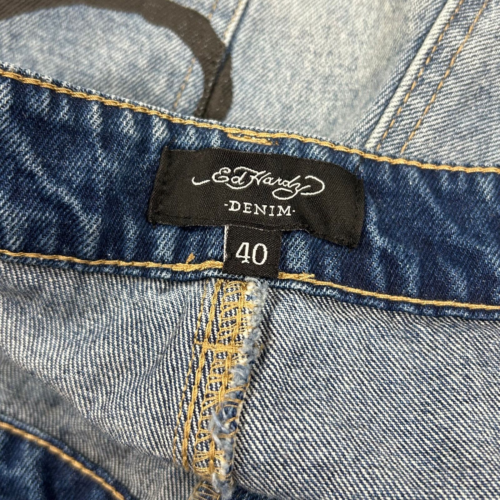 Ed Hardy Ed Hardy Death Before Dishonor Denim Jeans size 40 B4 Size US 40 / EU 56 - 7 Thumbnail