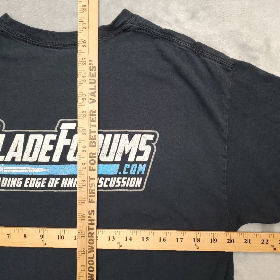 Logo 7 VINTAGE Blade Forums Shirt Mens XL Black Graphic Knife Collector Logo Internet Retro Tee Shirt Size US XL / EU 56 / 4 - 5 Thumbnail