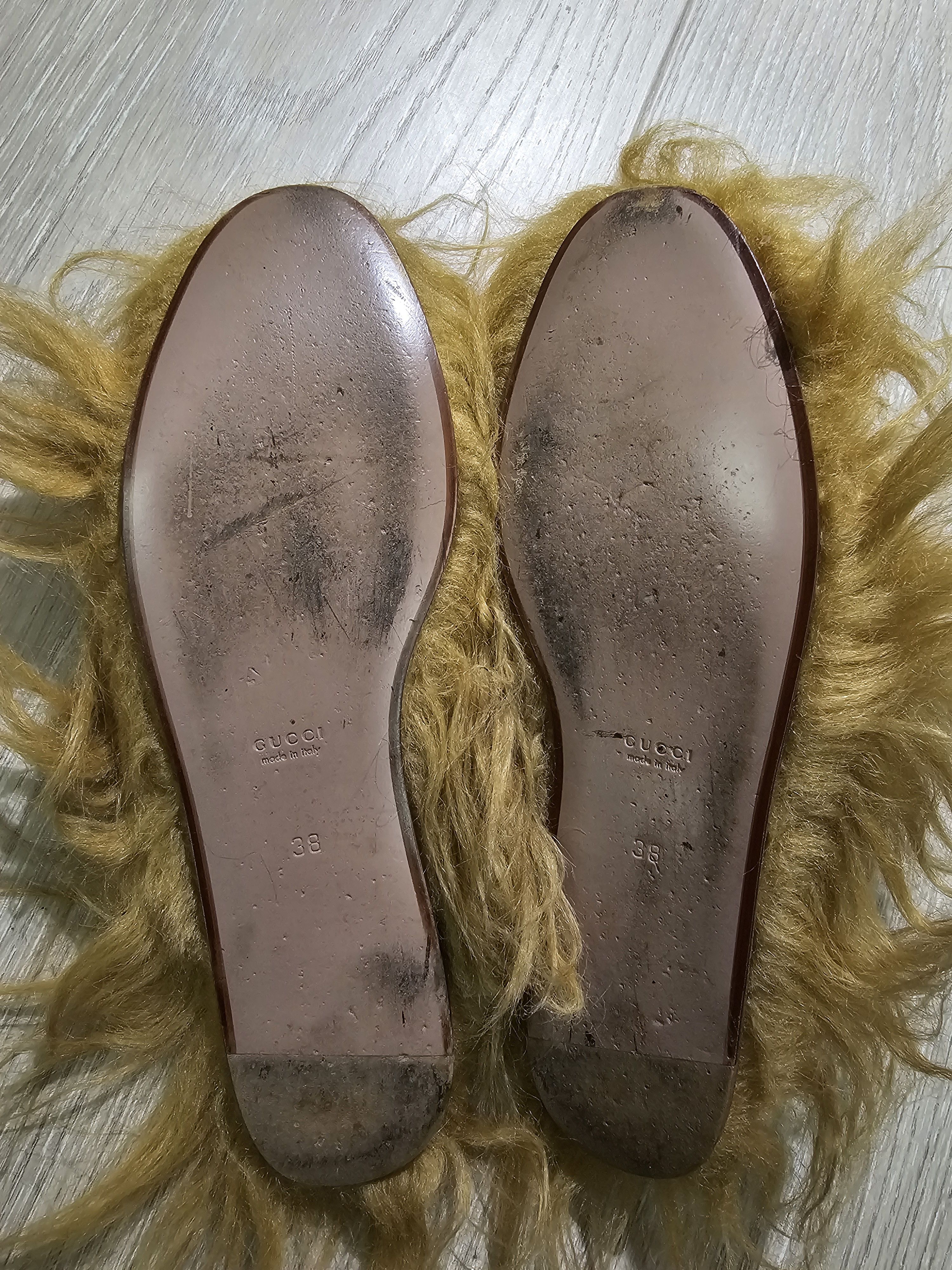 Gucci Gucci Princetown Horsebit Long Hair Slippers Size US 8 / IT 38 - 14 Thumbnail