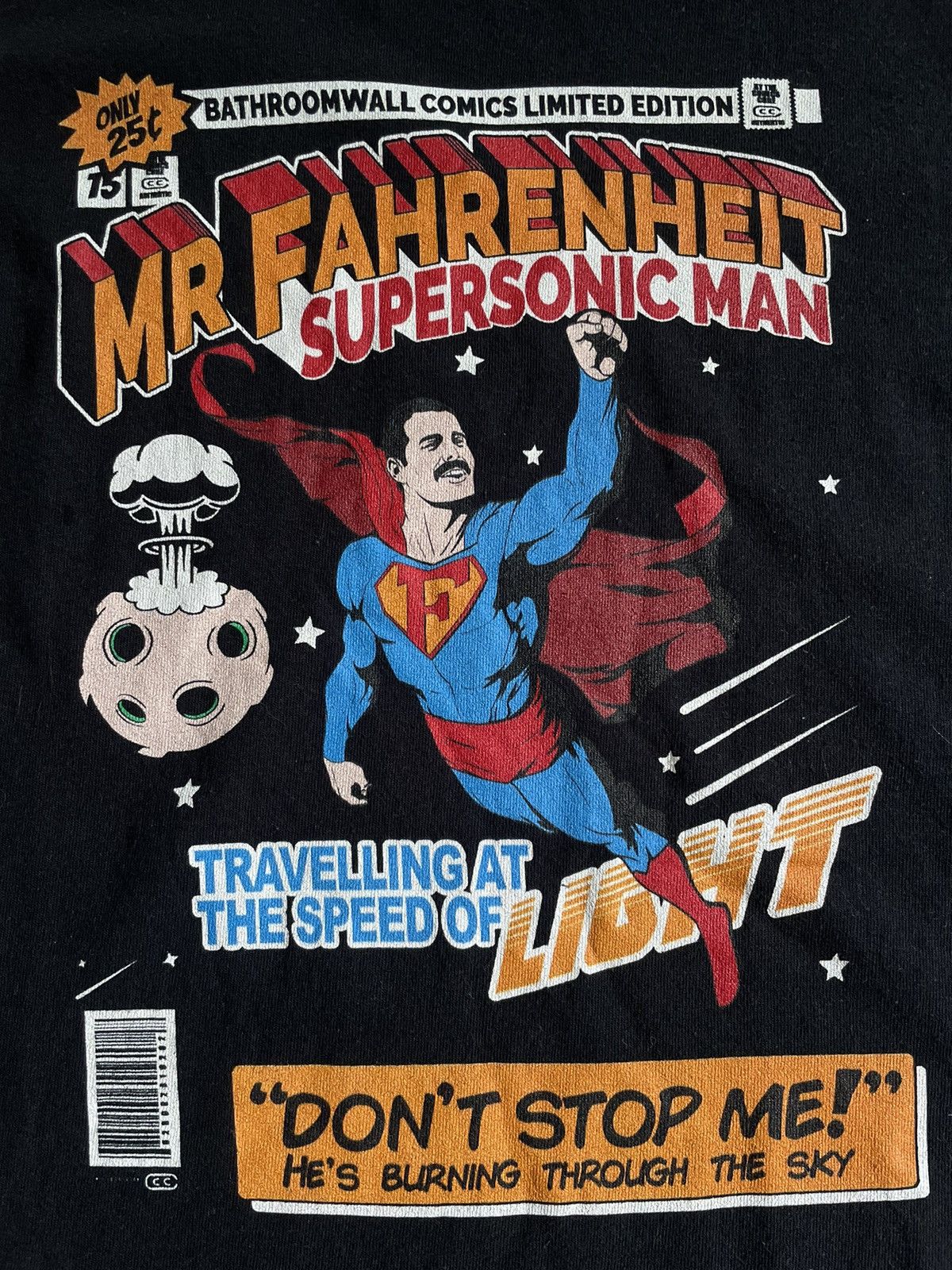DC Comics × Vintage Vintage Supersonic Man Tee Mr.Fahrenheit Comics RARE Size US M / EU 48-50 / 2 - 3 Thumbnail