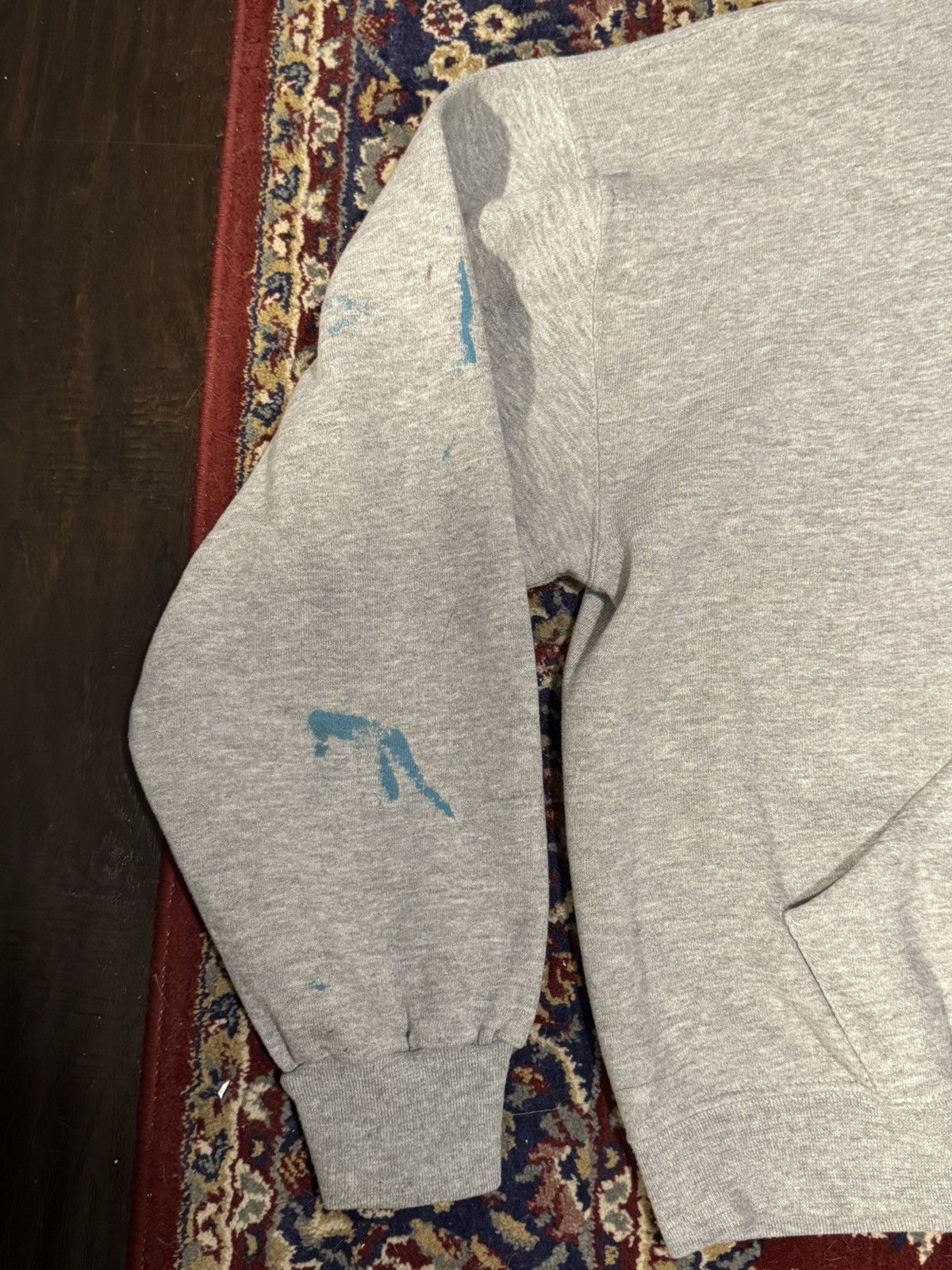 Russell Athletic Vintage Russel Heather Grey Cropped Hoodie Size US XL / EU 56 / 4 - 3 Thumbnail