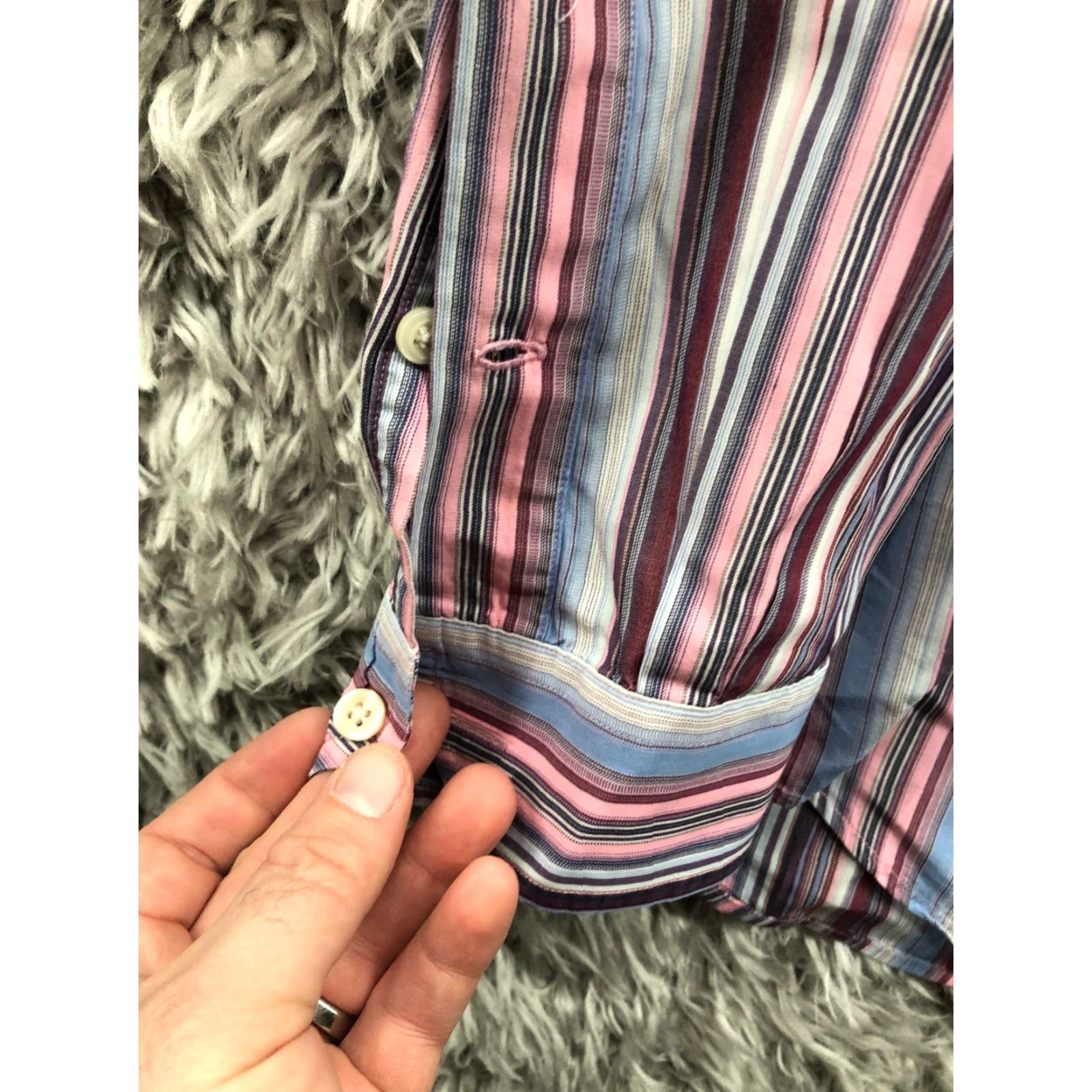 Cremieux Daniel Cremieux Shirt L Mens Multicolor Long Sleeve Button-Down Collar Shirt Size US L / EU 52-54 / 3 - 2 Thumbnail