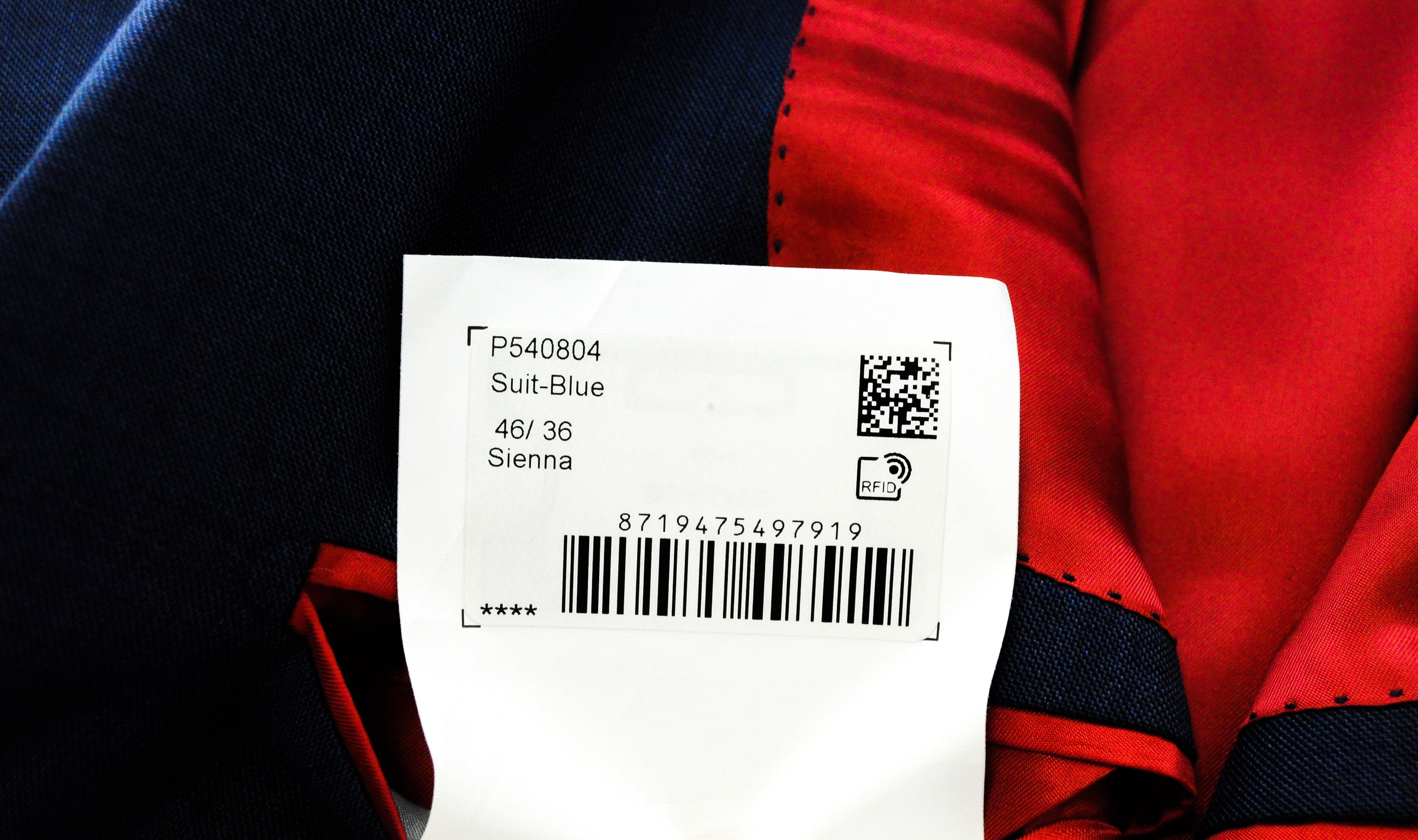 Suitsupply SIENNA UK36R Wool Super140 Blue Blazer 56420 Size 36R - 8 Thumbnail