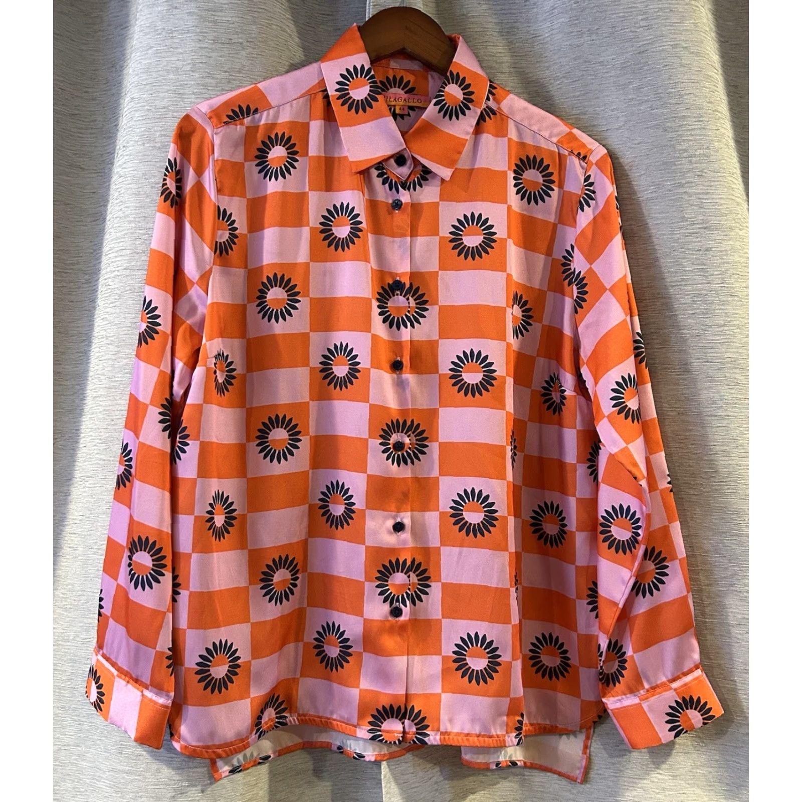Etro Vilagallo Womens Blouse Long Sleeve Button Up Collared Floral Retro Multicolor 44 Size Regular Women Shirt Casual Spring Summer Adult Womens Size M / US 6-8 / IT 42-44 - 2 Thumbnail