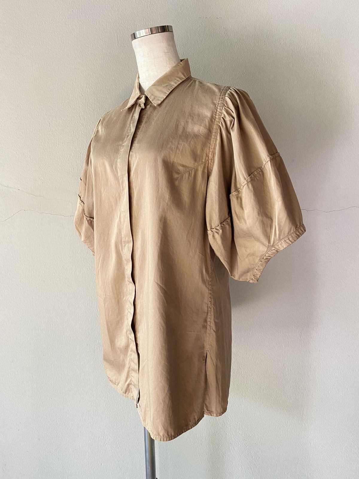 SOFIE D'HOORE SOFIE D'HOORE Brown Puff-Sleeve Blouse Size XS / US 0-2 / IT 36-38 - 6 Thumbnail
