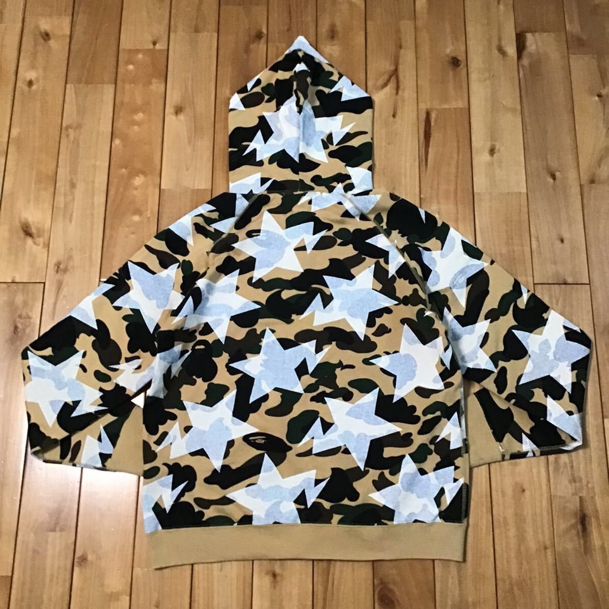 Bape × Nigo BAPE STA full zip hoodie 1st camo yellow a bathing ape star Size US S / EU 44-46 / 1 - 2 Thumbnail