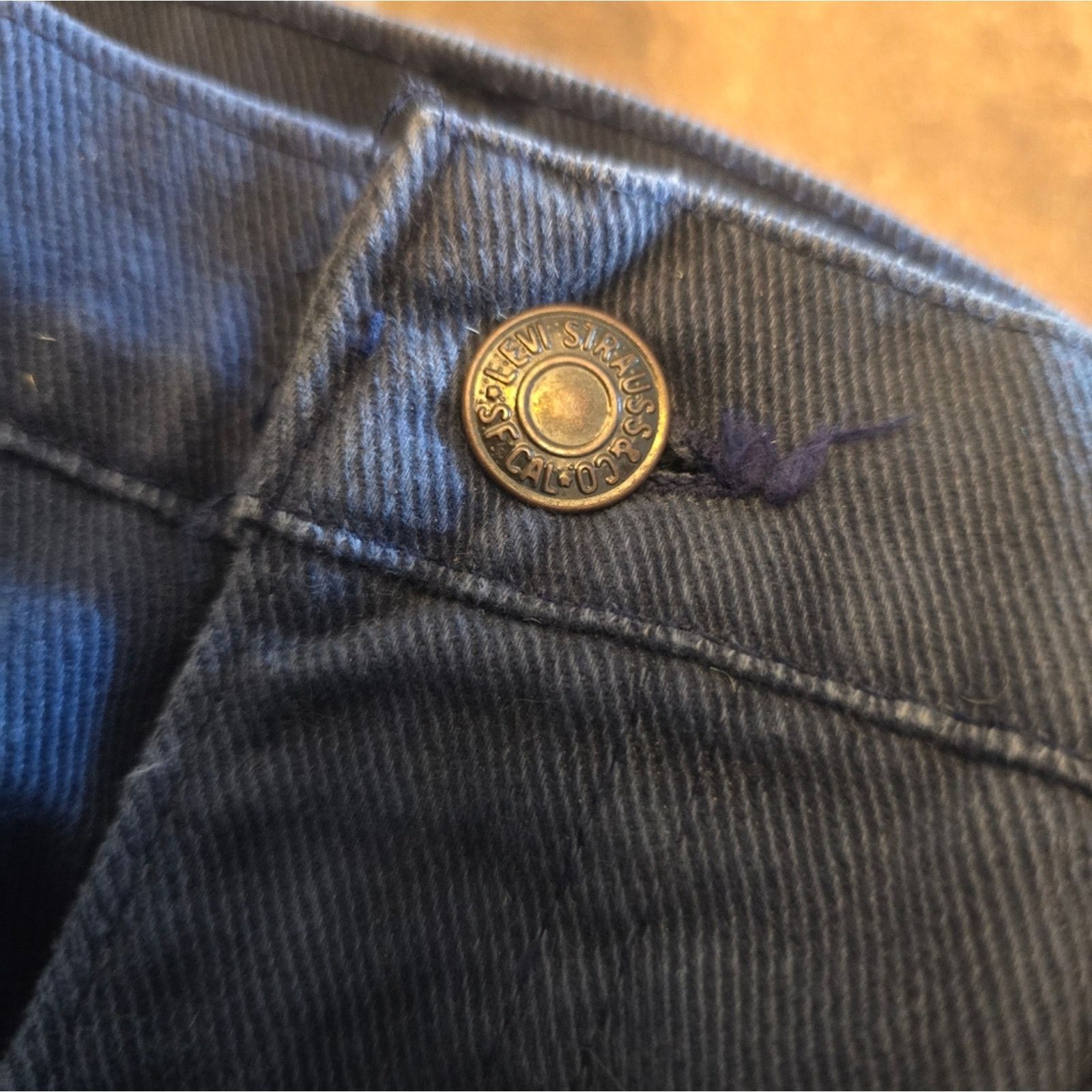 Levi's Navy Denim | LEVI | High Waisted Corduroy Jean Size 32" / US 10 / IT 46 - 5 Thumbnail