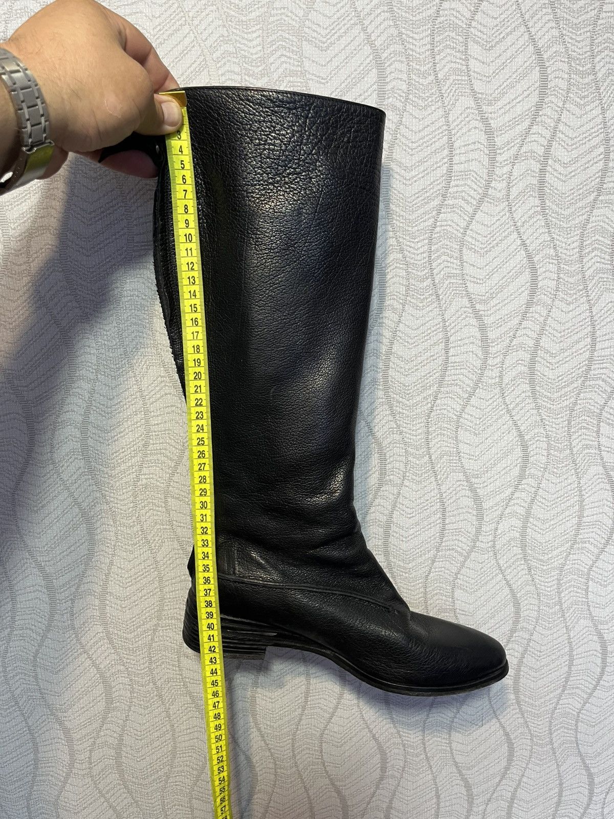 Elia Maurizi Elia Maurizi Black Leather AvantGarde Boots Guidi Style Size US 7.5 / IT 37.5 - 19 Thumbnail