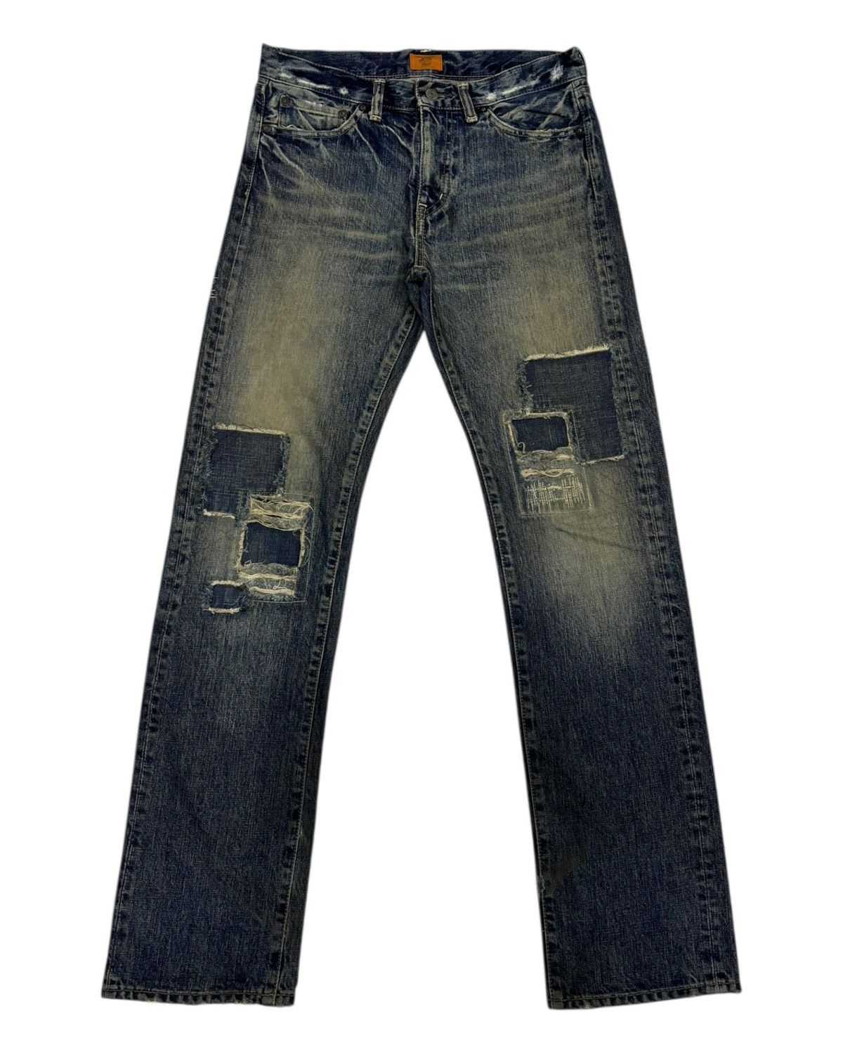 Japanese Brand × Number (N)ine Vintage Boro Patchwork Jeans OMNIGOD Denim Kapital Design Size US 30 / EU 46 - 9 Thumbnail