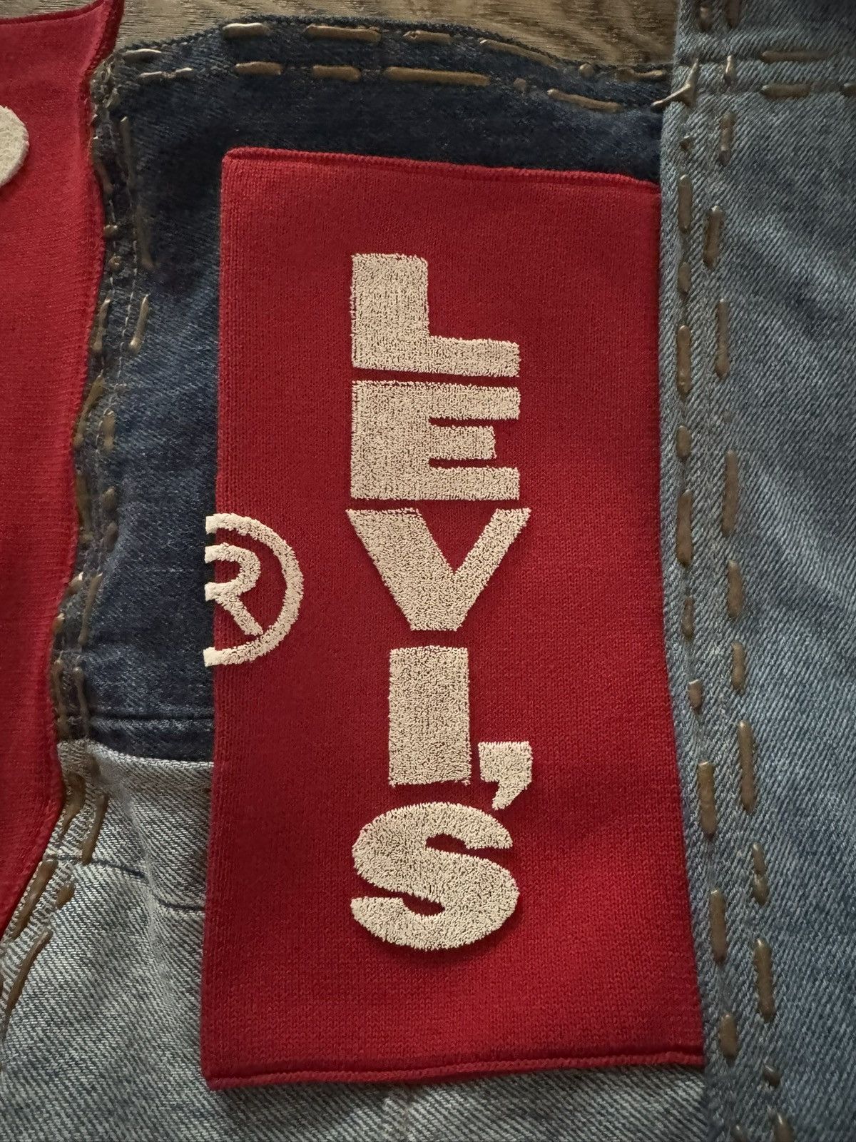Cactus Plant Flea Market RARE CPFM Denim Tears Levis Vtg Patchwork Tote Bag Size ONE SIZE - 2 Thumbnail