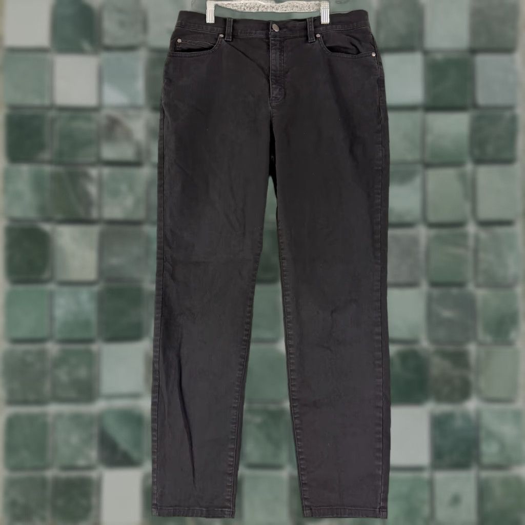 Eileen Fisher Eileen Fisher Jeans Womens Medium Black Straight Leg High-Rise Casual Stretch Size 32" / US 10 / IT 46 - 1 Thumbnail