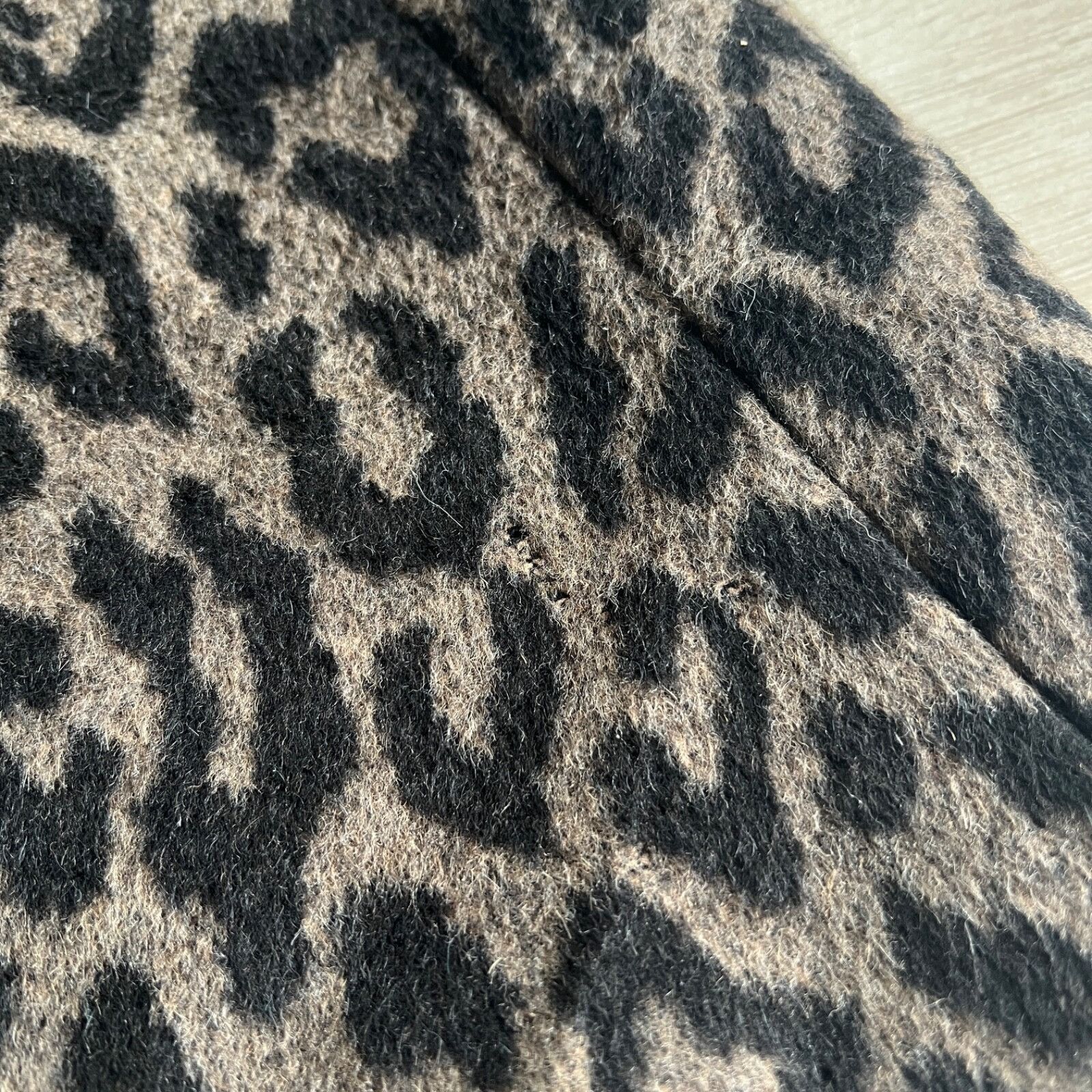 Cinzia Rocca Cinzia Rocca Alpaca Wool Leopard Pattern Coat 8714AC Size M / US 6-8 / IT 42-44 - 10 Thumbnail