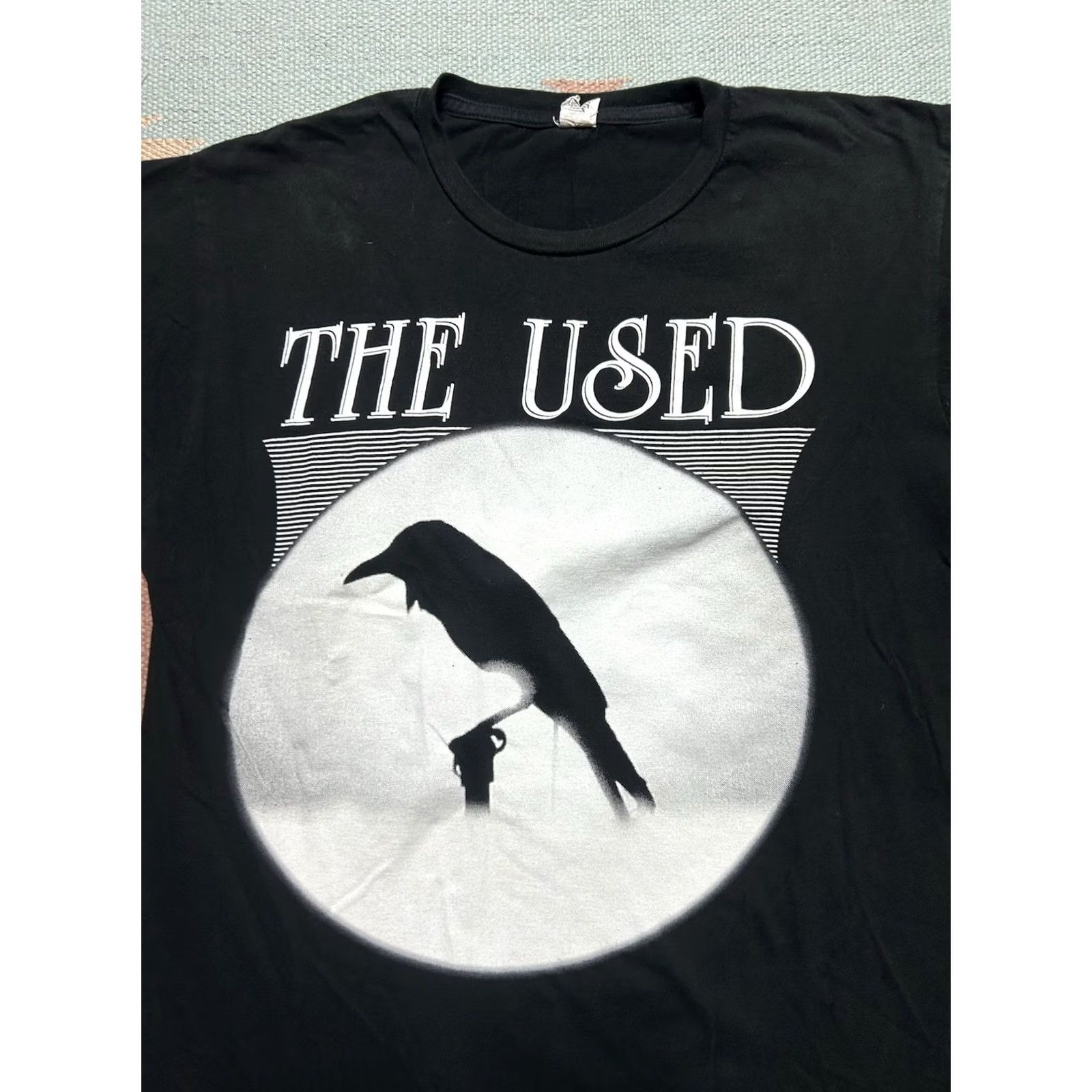 Vintage PUNK The used band T-Shirt Crow graphic emo screamo pop punk distressed Large Black Mens T-Shirt Size US L / EU 52-54 / 3 - 2 Thumbnail