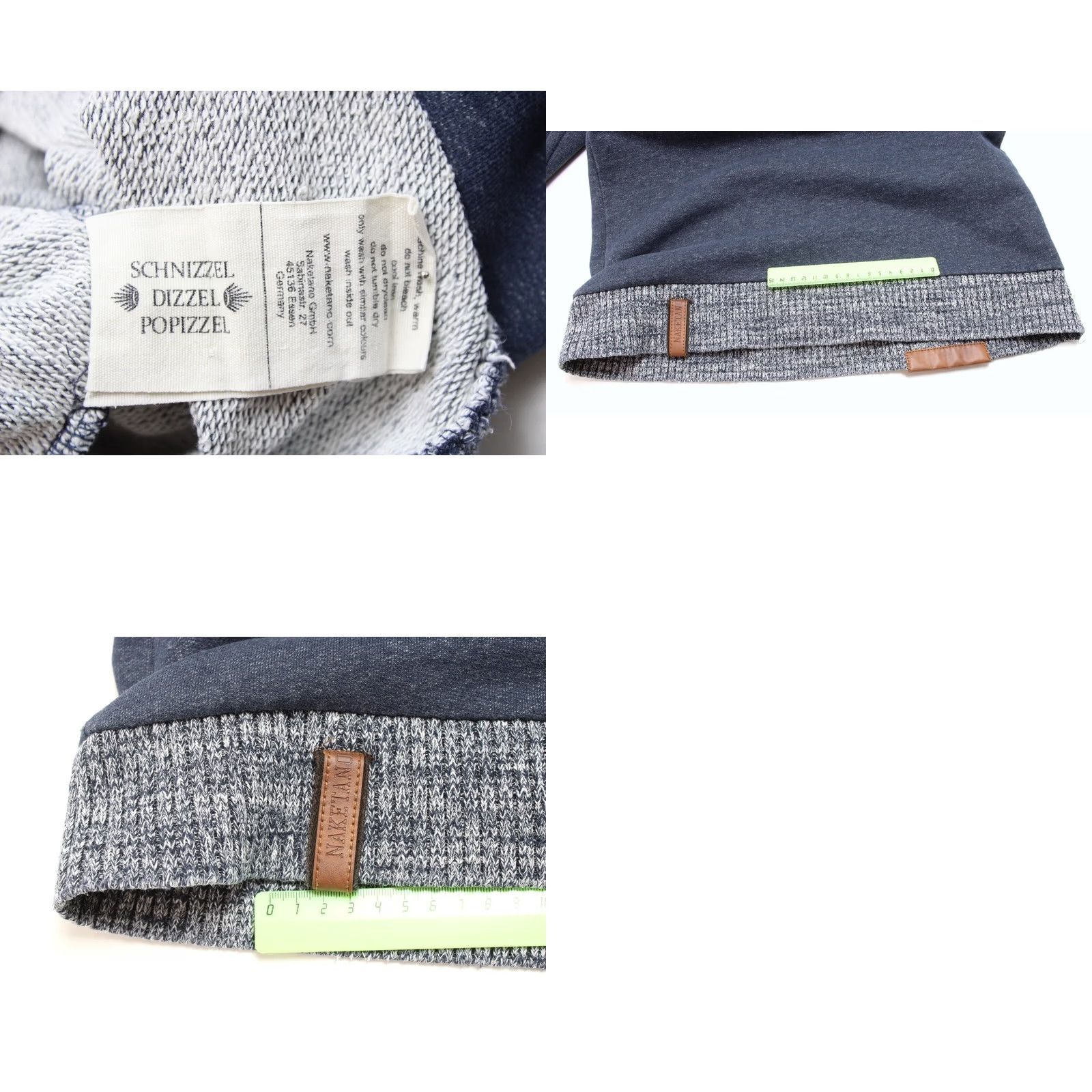 Logo 7 Naketano Hoodie Women's MEDIUM Pullover Logo Melange Blue Size M / US 6-8 / IT 42-44 - 8 Thumbnail