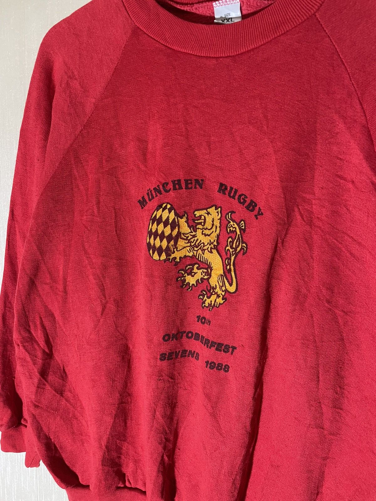 Vintage Munich Rugby 1988 very rare sweatshirt Size US L / EU 52-54 / 3 - 4 Thumbnail