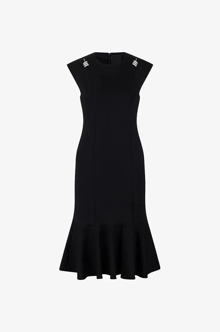 Givenchy o1w1db10325 Sleeveless Fit And Flare Dress in Black Size M / US 6-8 / IT 42-44 - 1 Thumbnail