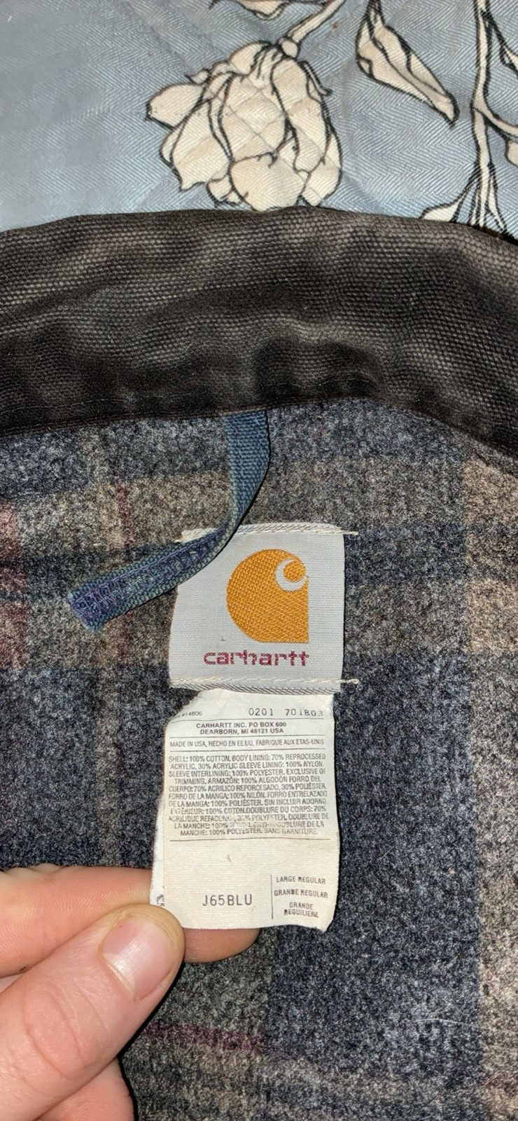 Carhartt Rare Vintage J65BLU Jacket Size US L / EU 52-54 / 3 - 4 Thumbnail