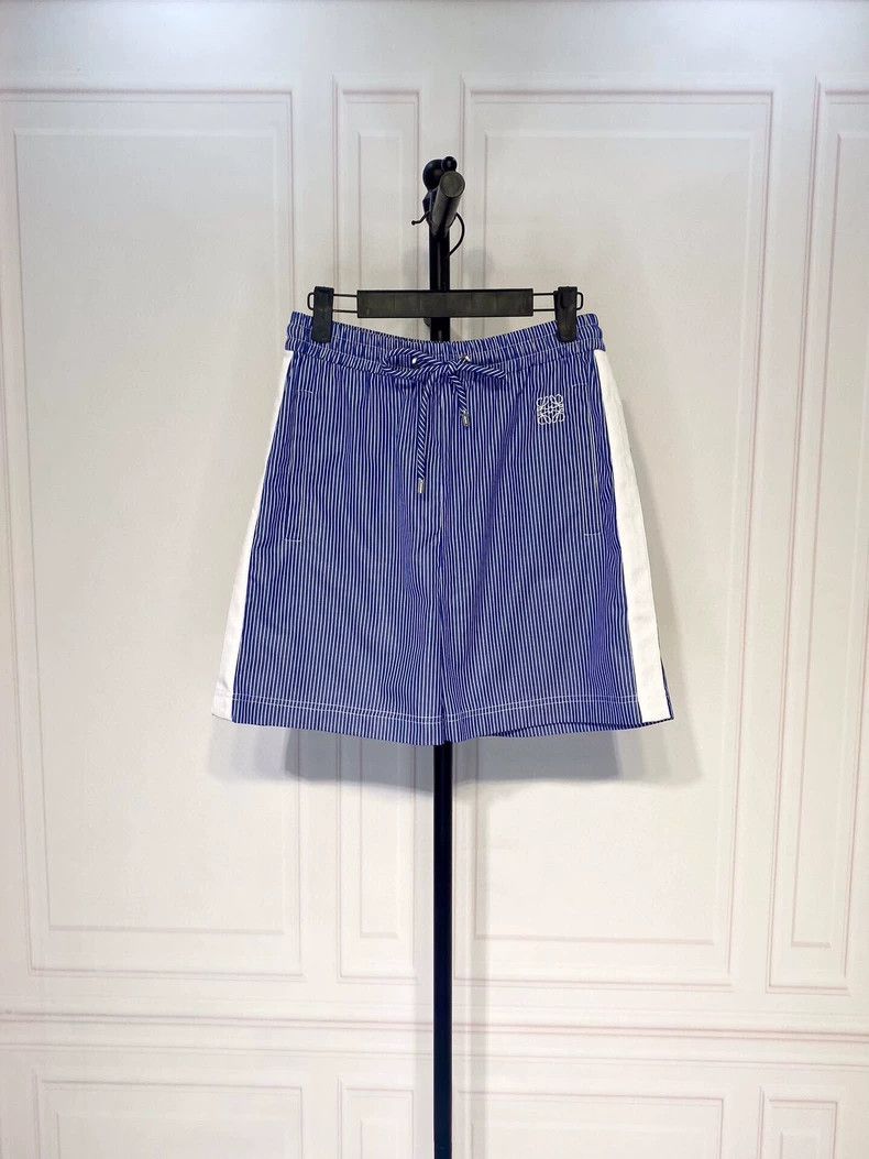 Loewe Loewe Blue White Striped Shorts - dmc Size US 30 / EU 46 - 1 Thumbnail