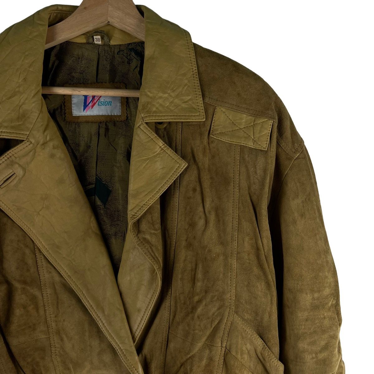 Genuine Leather 🔥90’s Bomber Leather Jacket Flight Vision Issey Miyake Size US M / EU 48-50 / 2 - 4 Thumbnail