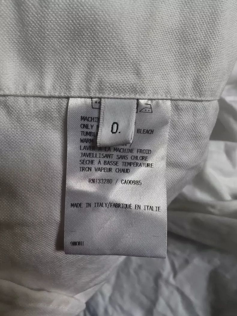 Thom Browne Thom Browne White long-sleeved shirt Size US XS / EU 42 / 0 - 5 Thumbnail