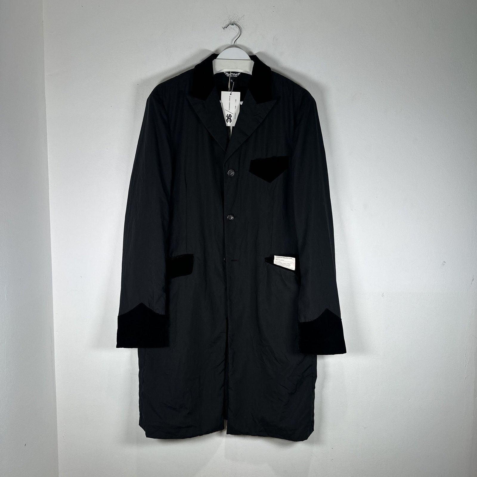 Comme des Garcons Comme Des Garcon Suede/Silk Black Multi-Pocket Outershirt Size US XL / EU 56 / 4 - 1 Thumbnail