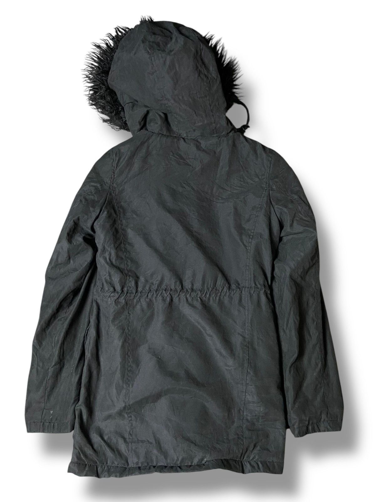 Japanese Brand Glad News Skull Dokuro Punk Hooded Boa Jacket (148) Size US XXS / EU 40 - 2 Thumbnail
