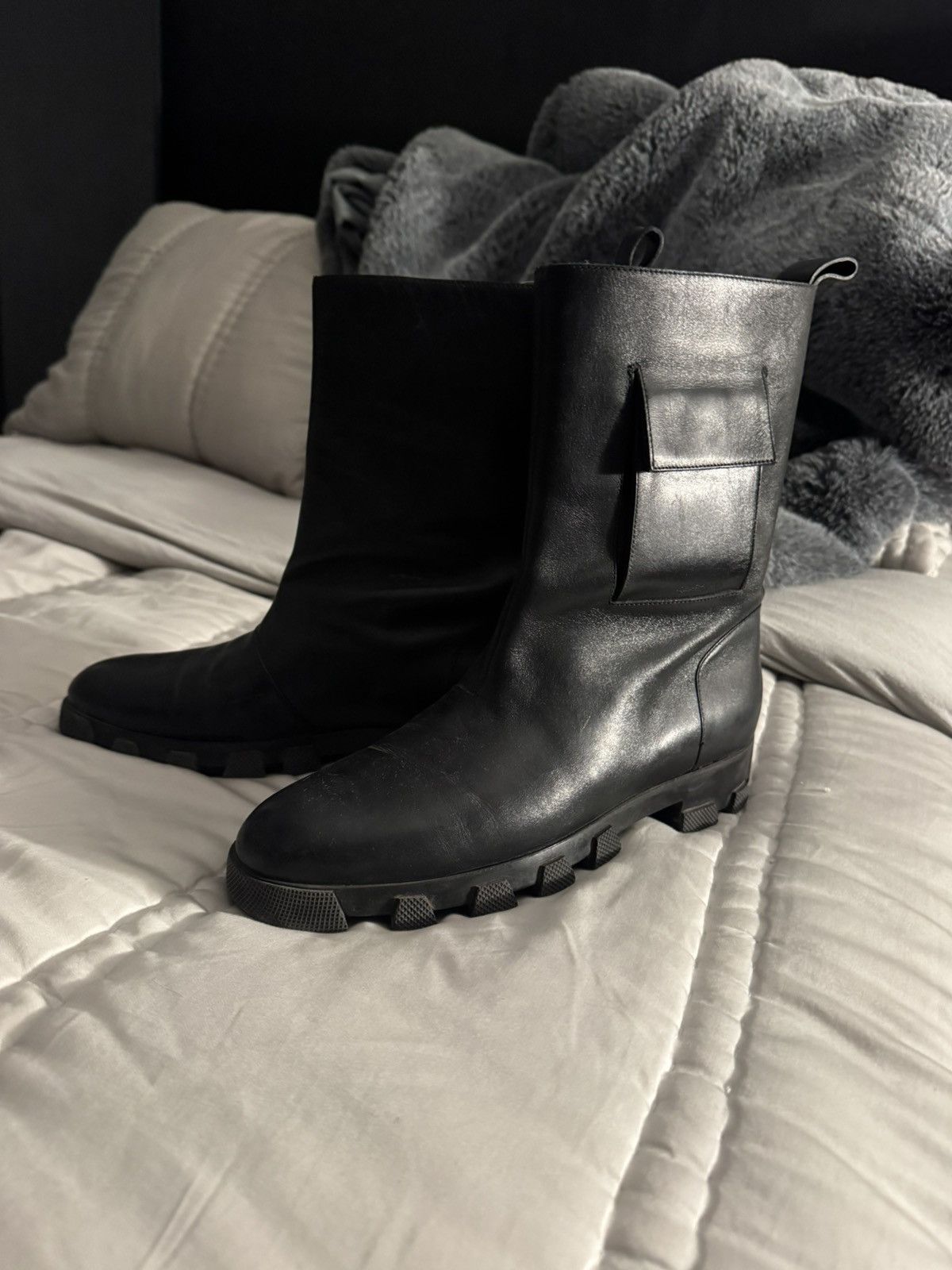 Balenciaga Balenciaga Black Leather Rider Boots Size US 8 / EU 41 - 1 Thumbnail