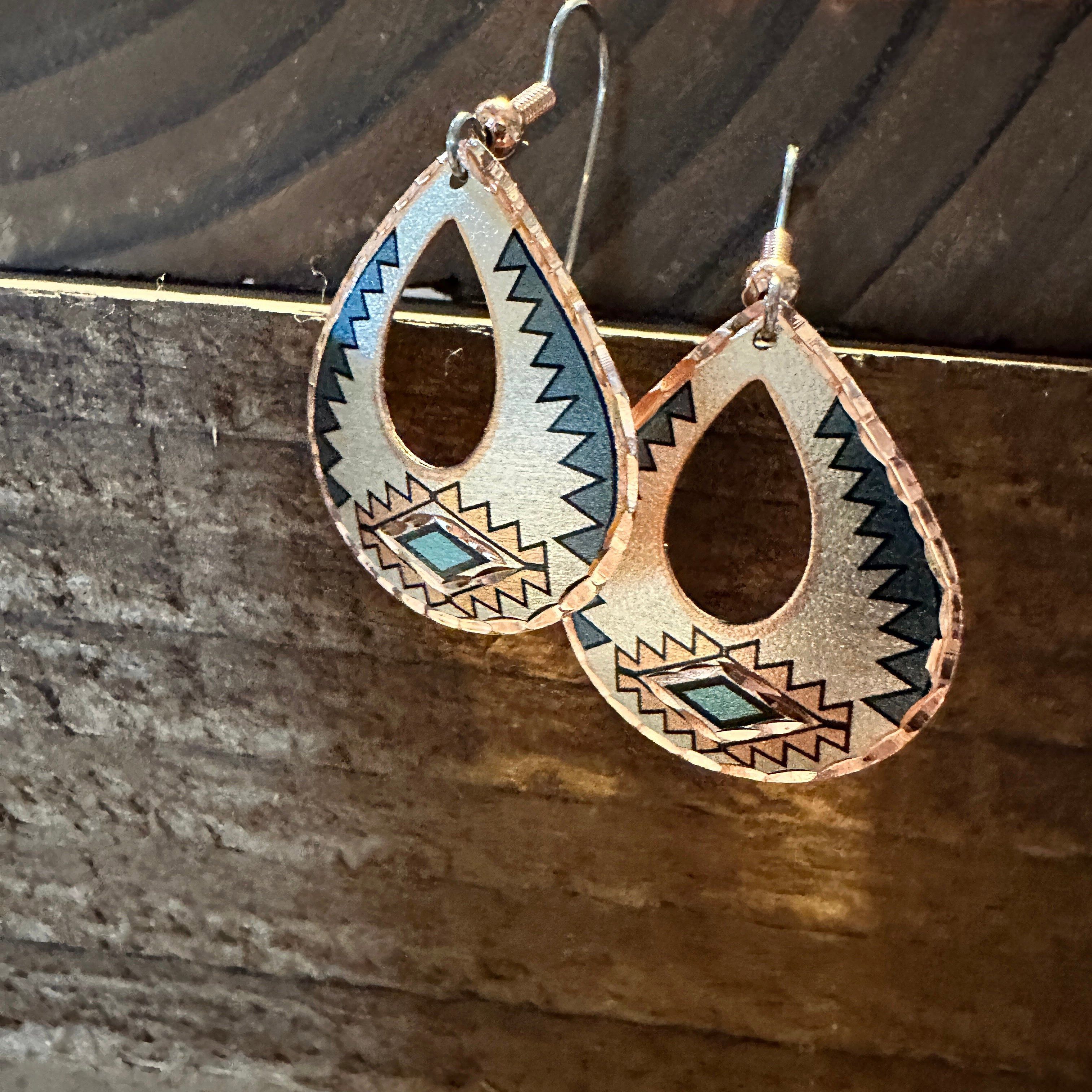 Other Boho Native American Tribal Teal Blue Native Copper Wire Ear Size ONE SIZE - 5 Thumbnail