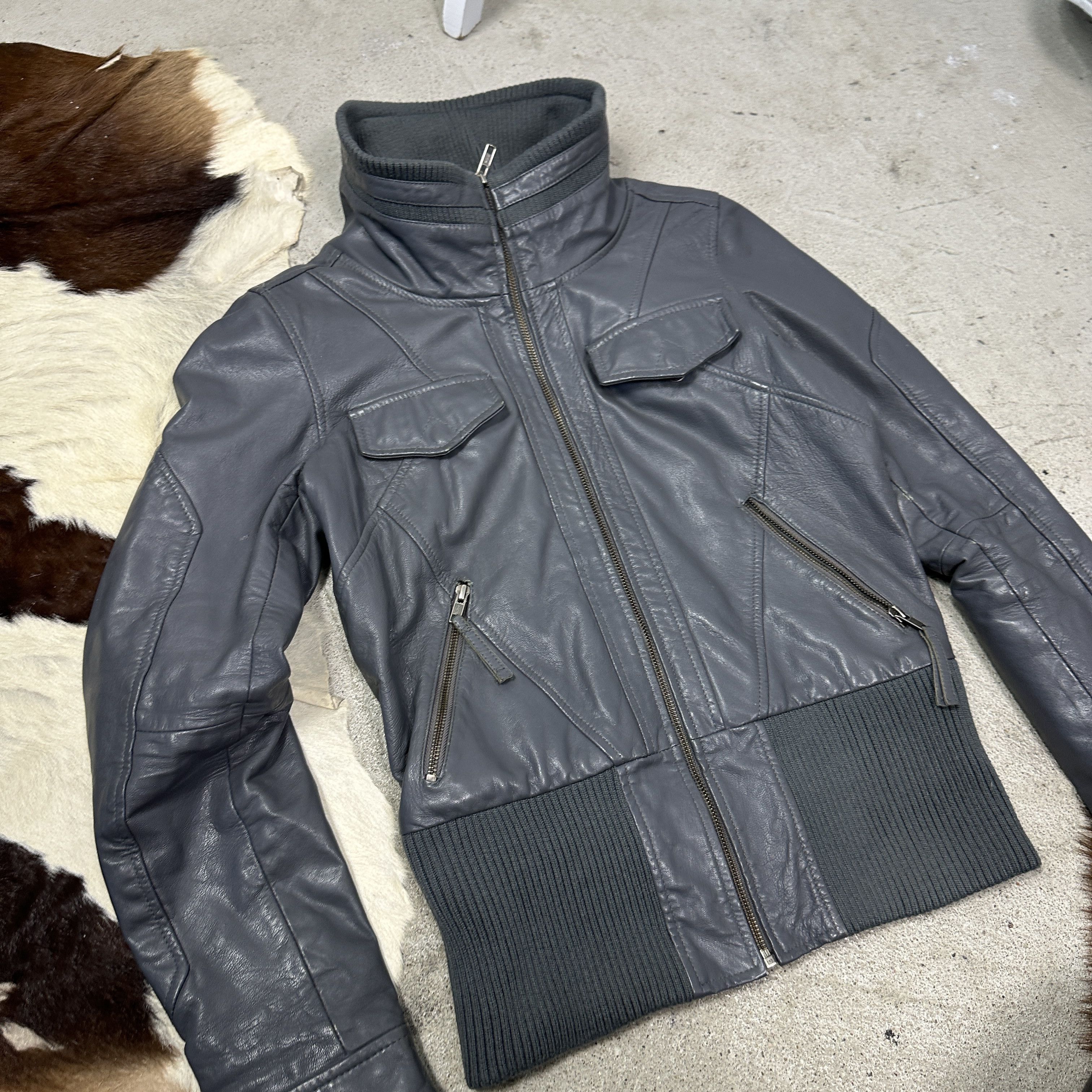 Vintage Vintage Leather Biker Moto Racing Big Collar Jacket 00s Size US M / EU 48-50 / 2 - 8 Thumbnail