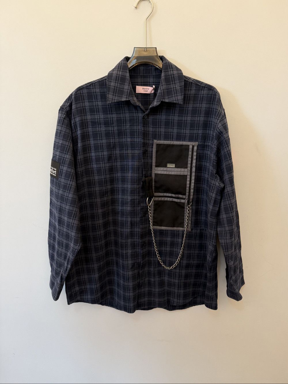 Martine Rose Martine Rose Plaid Shirt with Chain Detail Size XS Size US XS / EU 42 / 0 - 1 Thumbnail