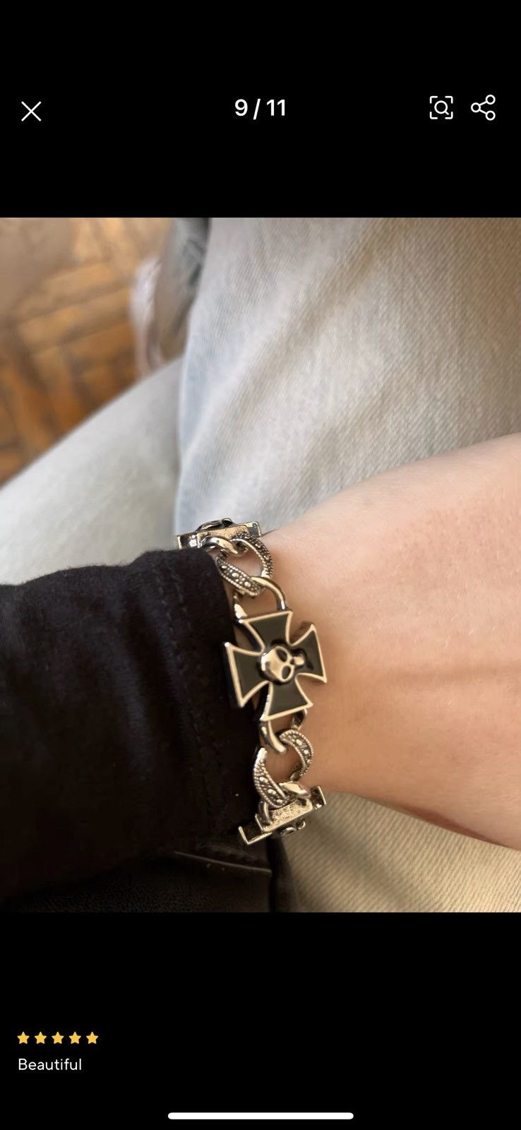 Jewelry Retro Celtic Cross Shape Skull Pattern Size ONE SIZE - 5 Thumbnail
