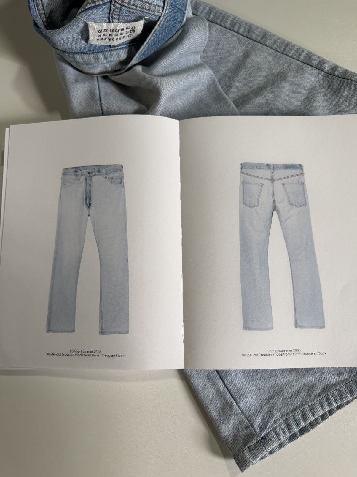 Maison Margiela SS2003 Artisanal 0 10 Inside-Out Denim Jean Trousers Size US 30 / EU 46 - 8 Thumbnail