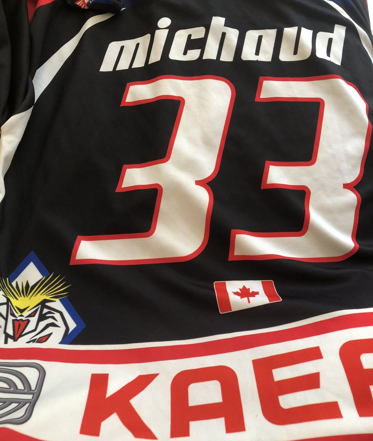 Vintage RARE ALFIE MICHAUD GERMANY HOCKEY LEAGUE JERSEY Size US XL / EU 56 / 4 - 3 Thumbnail