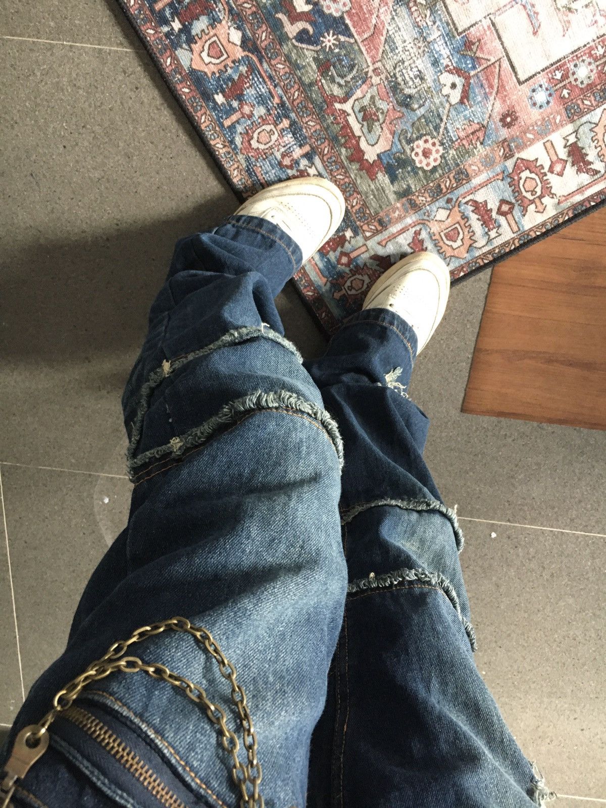 If Six Was Nine × Japanese Brand × Le Grande Bleu (L.G.B.) Roi Franc Flared Denim Pants Size US 34 / EU 50 - 4 Thumbnail