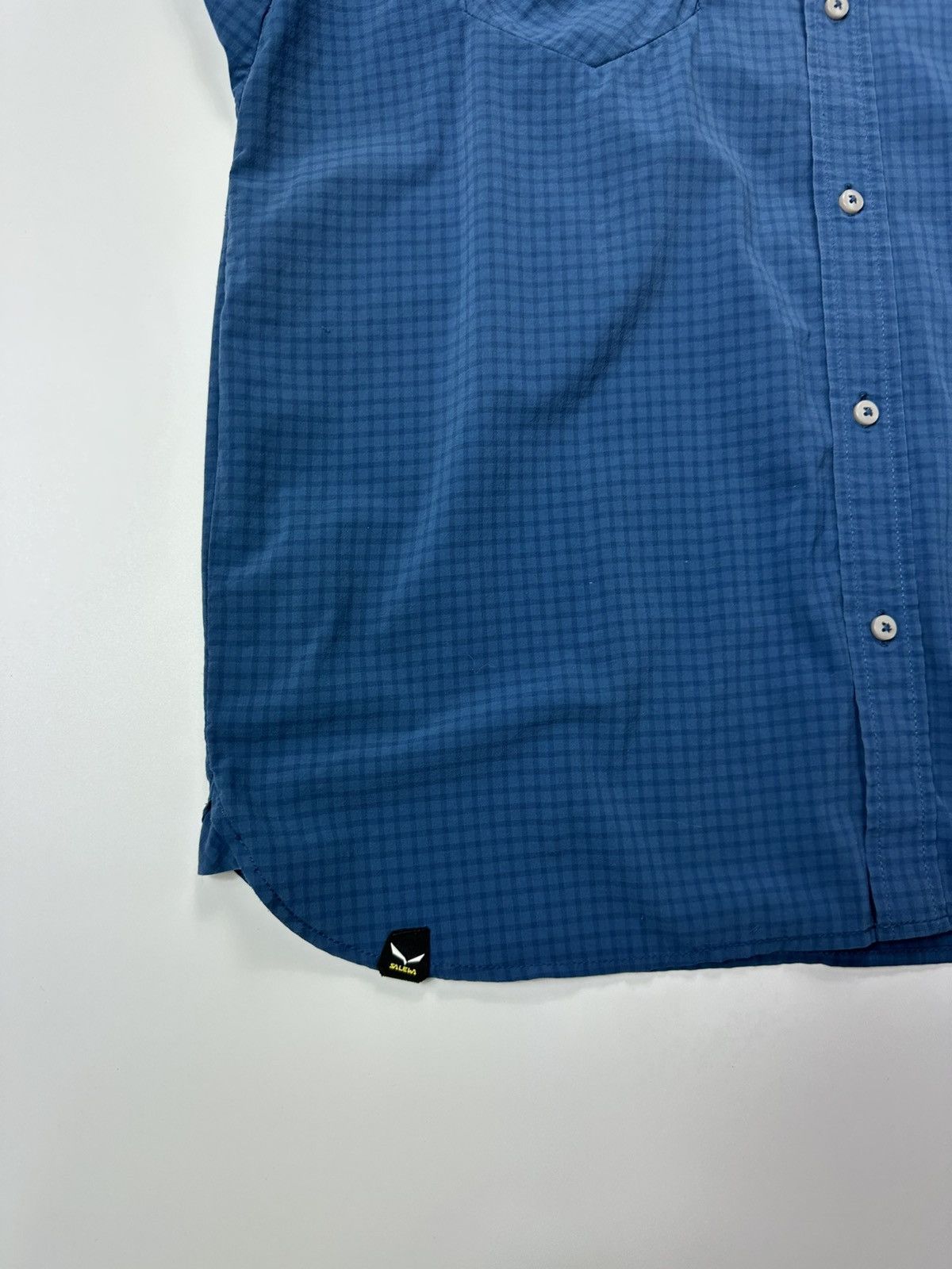 SALEWA Salewa Flannel Shirt Men's Logo Blue Size US M / EU 48-50 / 2 - 7 Thumbnail