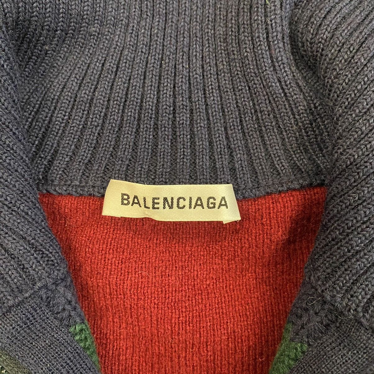 Balenciaga Balenciaga Brand New Striped Knit Fleece Size US M / EU 48-50 / 2 - 3 Thumbnail