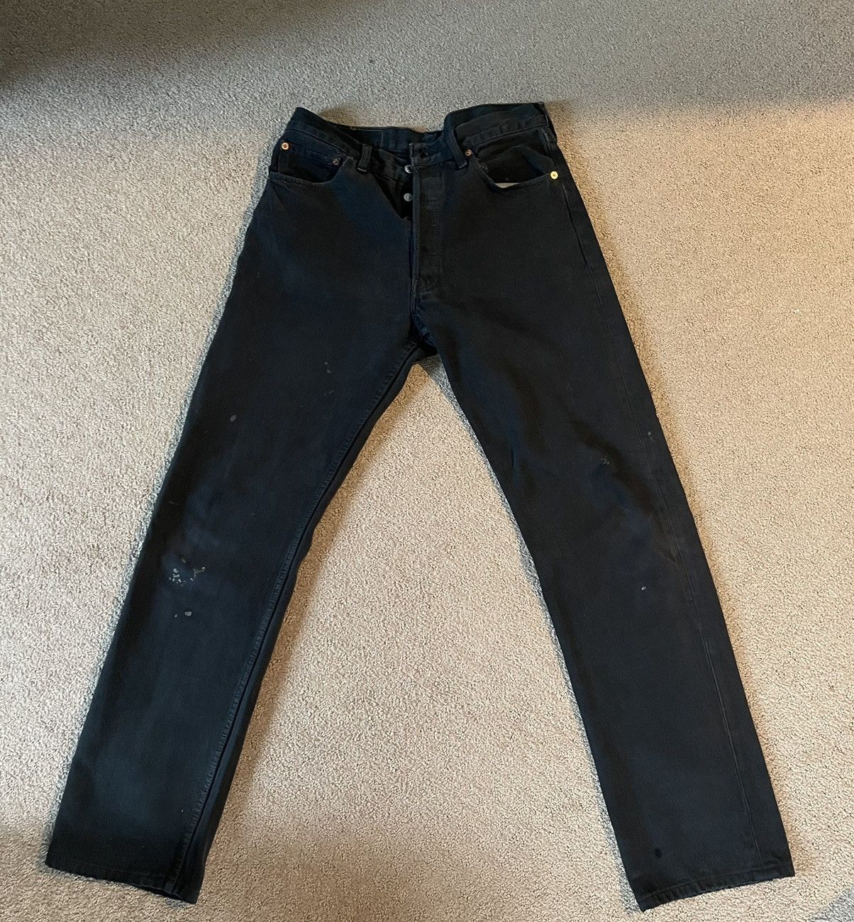 Unsound Rags Levi's 501 Faded Black Jeans - 1990s Size US 32 / EU 48 - 1 Thumbnail