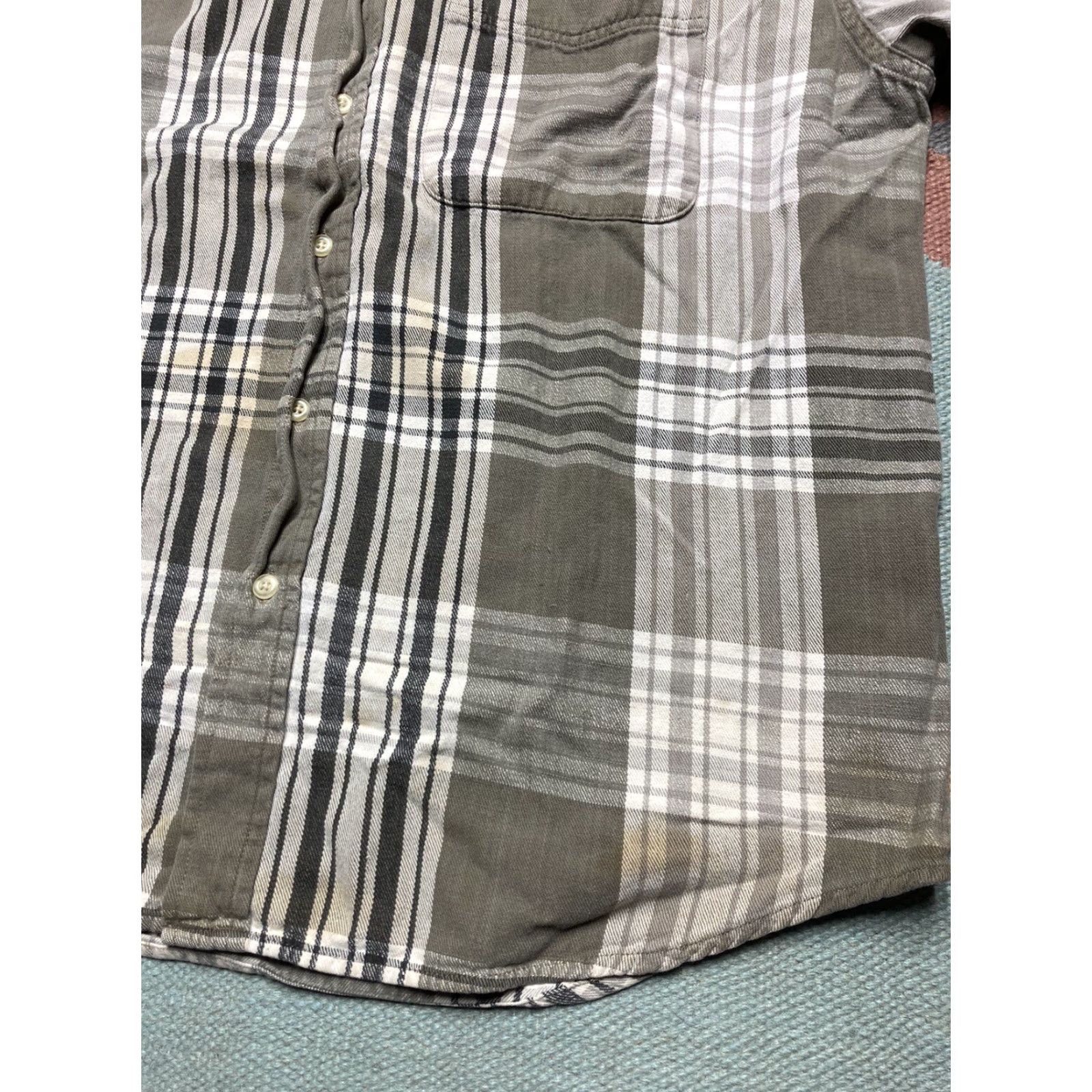 Eddie Bauer VINTAGE Eddie Bauer flannel button shirt plaid check gray Men M Cotton Long Sleeve Medium Gray shirt Size US M / EU 48-50 / 2 - 3 Thumbnail
