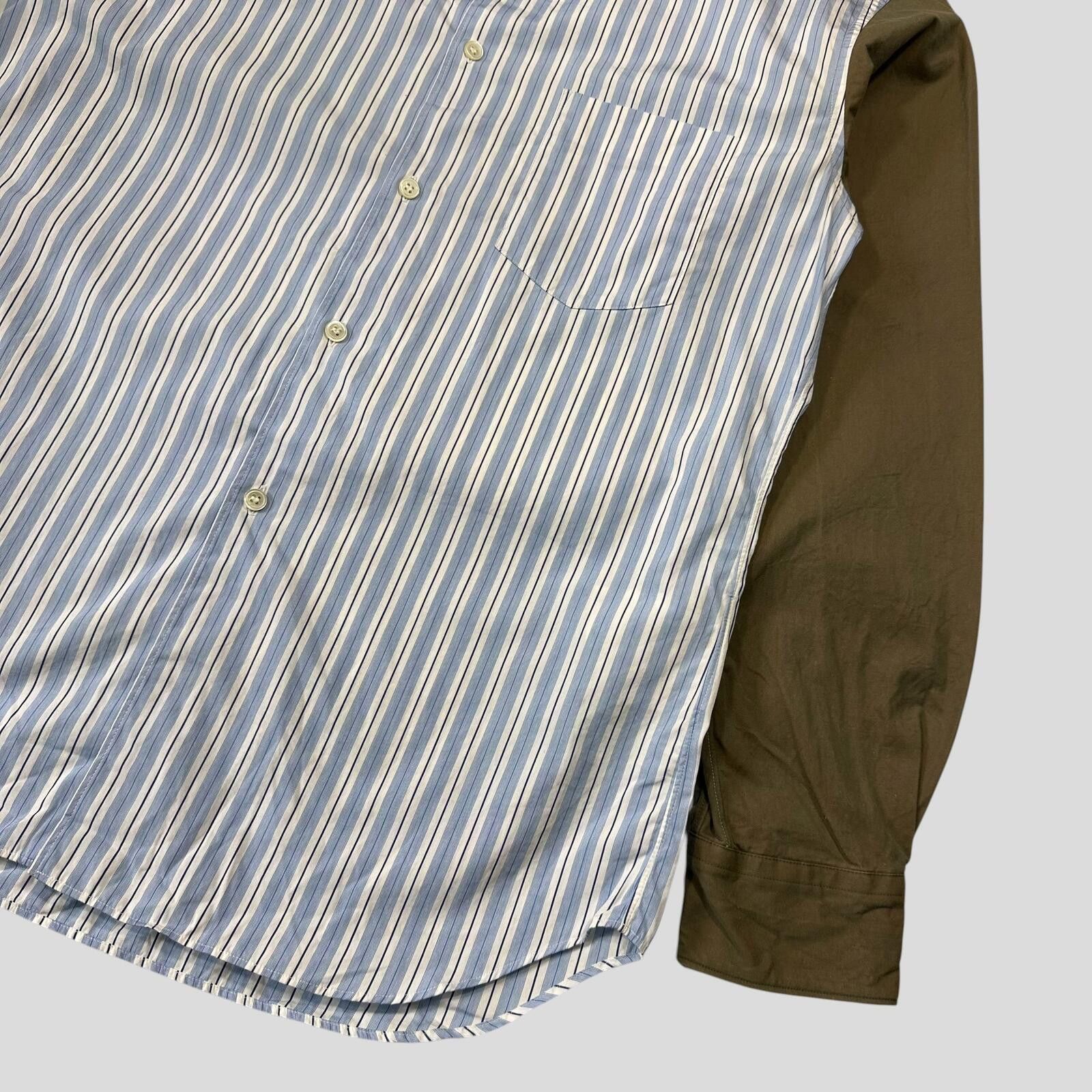 Comme des Garcons Comme Des Garçons SHIRT 00’s Striped Baby Blue Shirt - M Size US M / EU 48-50 / 2 - 8 Thumbnail