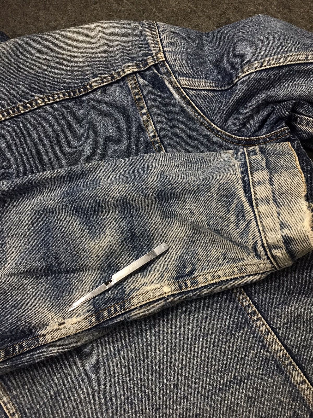 Levi's × Vintage Vintage Levi’s Jacket Sherpa Distressed Snap Button Size US L / EU 52-54 / 3 - 16 Thumbnail