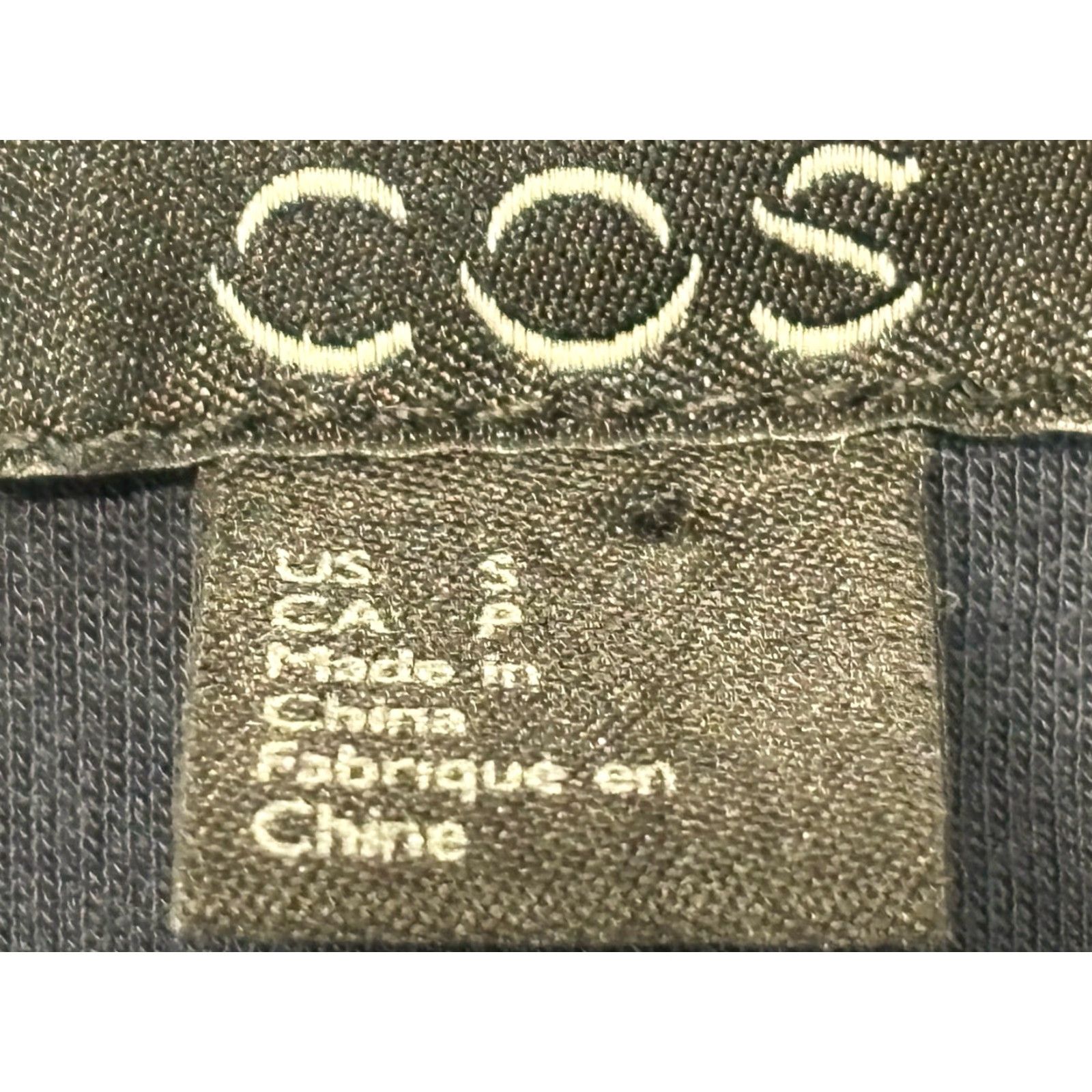 Cos COS casual Shirt Small Women Navy Blue Back Silk Panel Lagenlook Minimalist Silk Rayon Women's Small Casual Modern Size S / US 4 / IT 40 - 6 Thumbnail