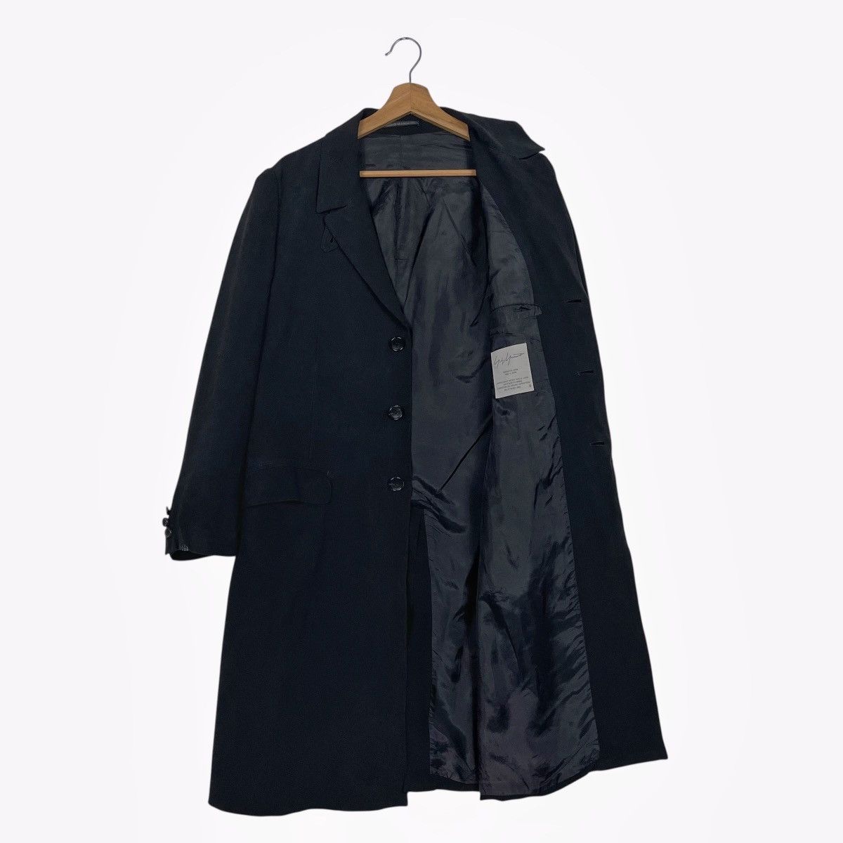 Yohji Yamamoto Yohji Yamamoto Signature Cupro Coat Size US M / EU 48-50 / 2 - 9 Thumbnail