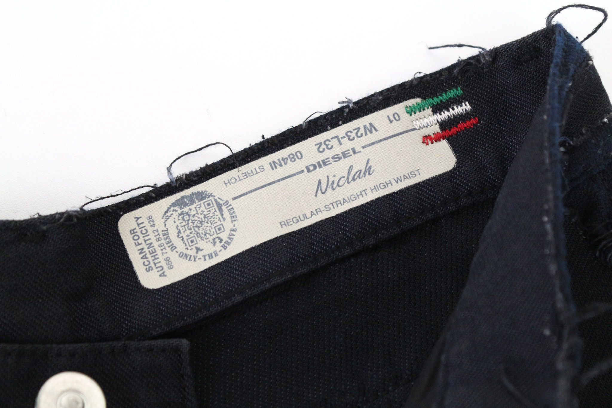 Diesel NICLAH 084NI W23/L32 Navy Jeans 70630 Size 23" - 6 Thumbnail