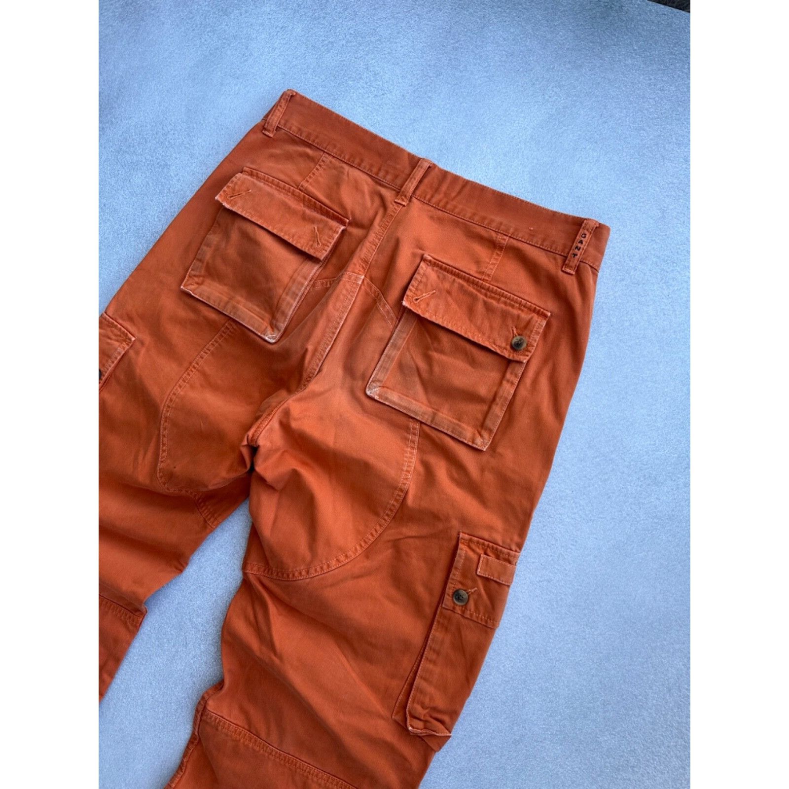 Gant VTG Gant Orange Distressed Sophomore Cargo Pants Size US 32 / EU 48 - 13 Thumbnail