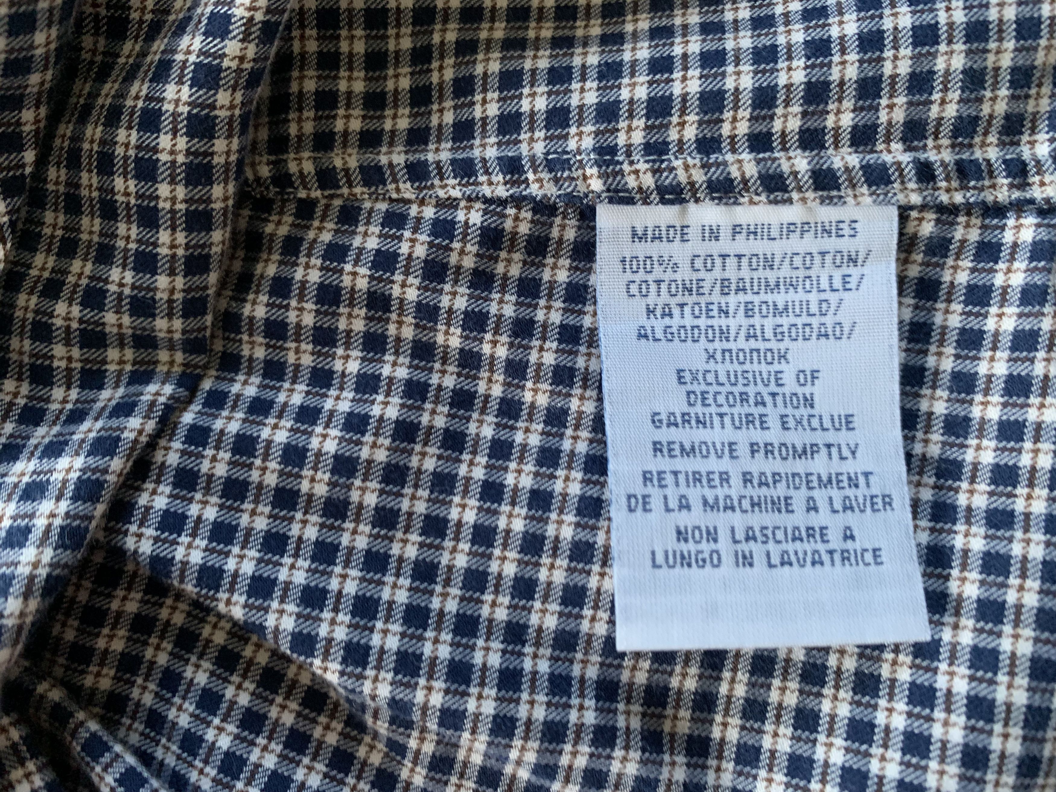 Polo Ralph Lauren × Ralph Lauren × Vintage Polo Ralph Lauren Custom Fit Plaid Long Sleeve Shirt Size US S / EU 44-46 / 1 - 9 Thumbnail