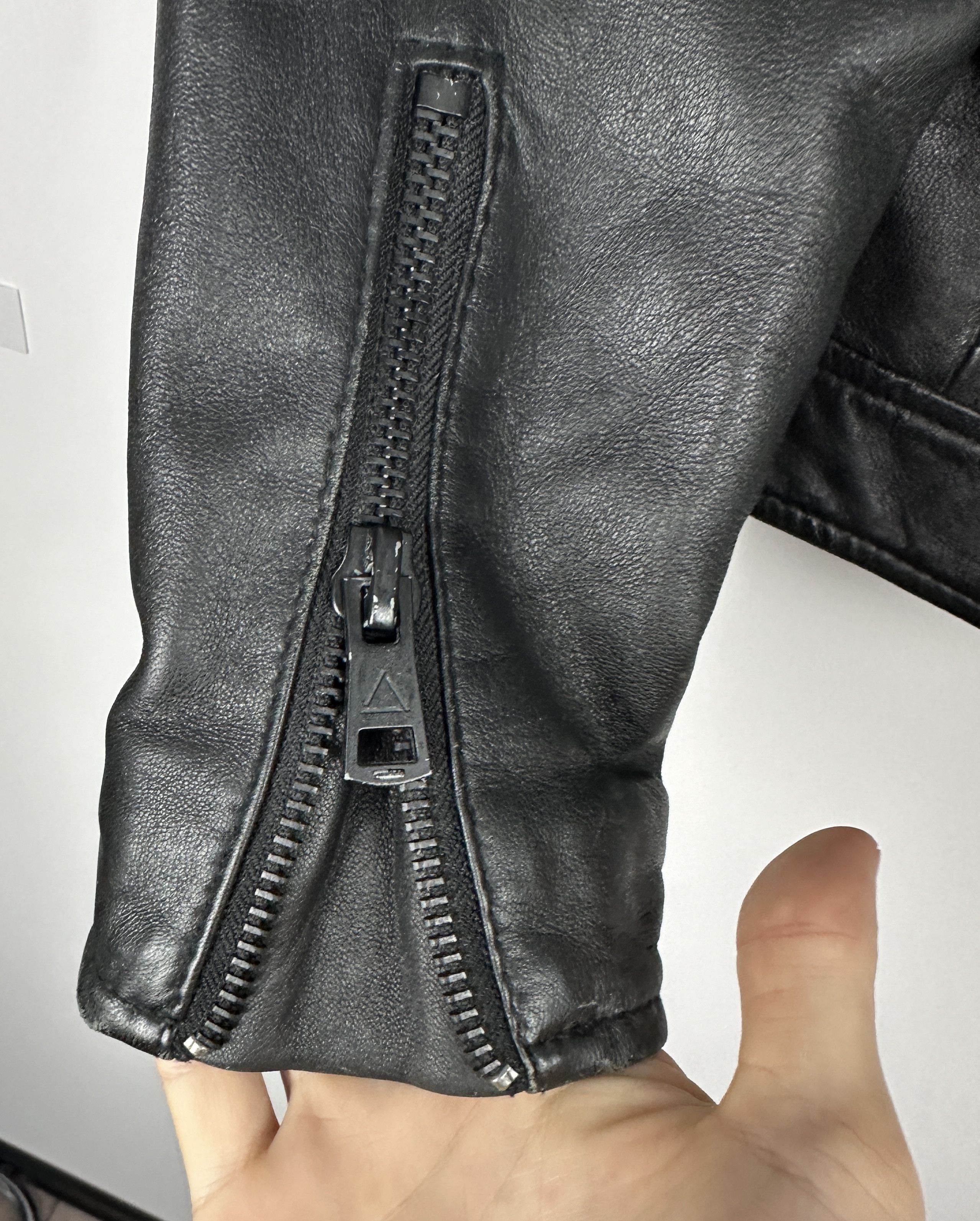 Vintage Lambskin men biker leather jacket avant garde S Size US S / EU 44-46 / 1 - 4 Thumbnail