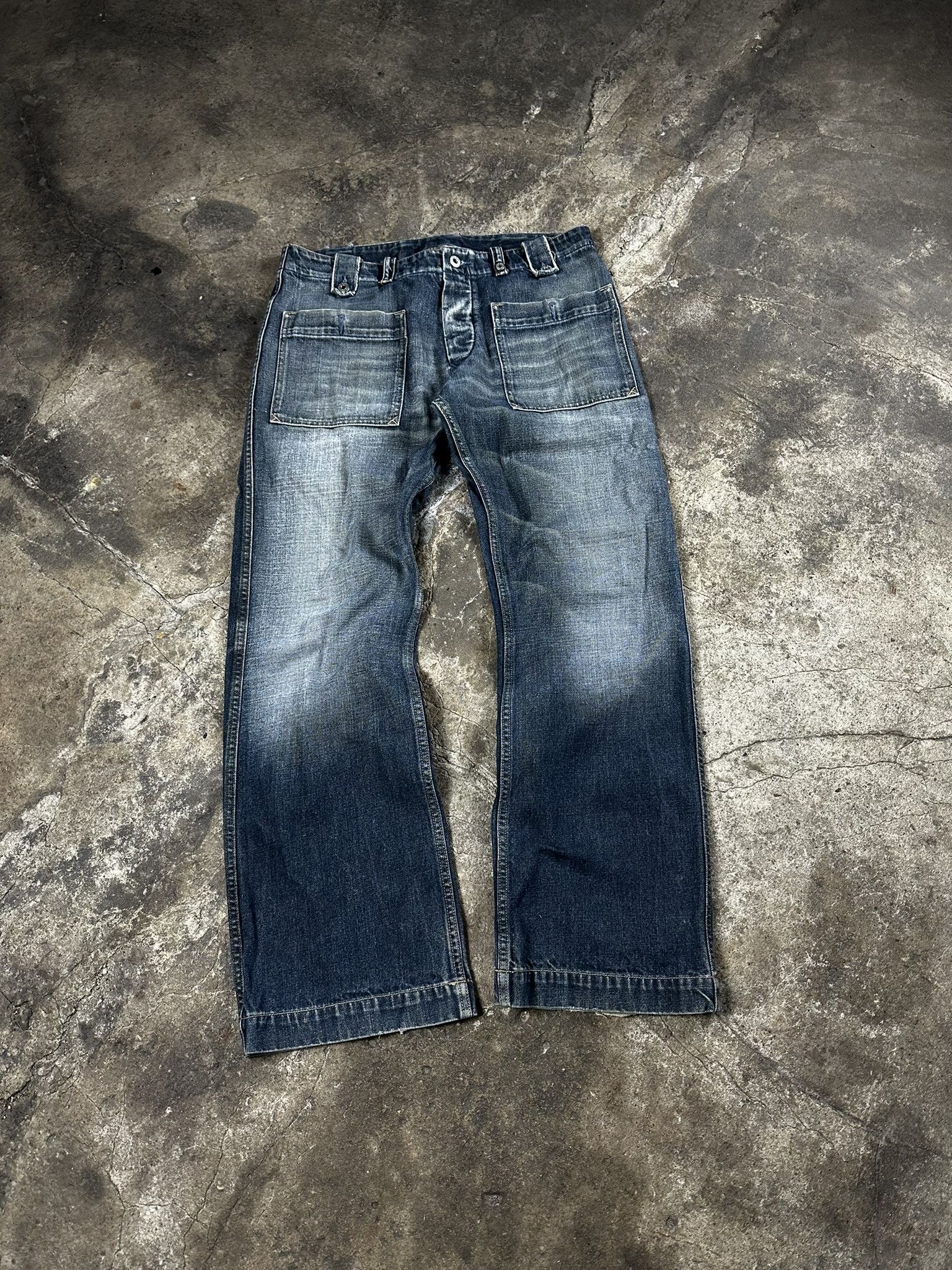 Vintage Diesel Oversized Faded Washed Jeans