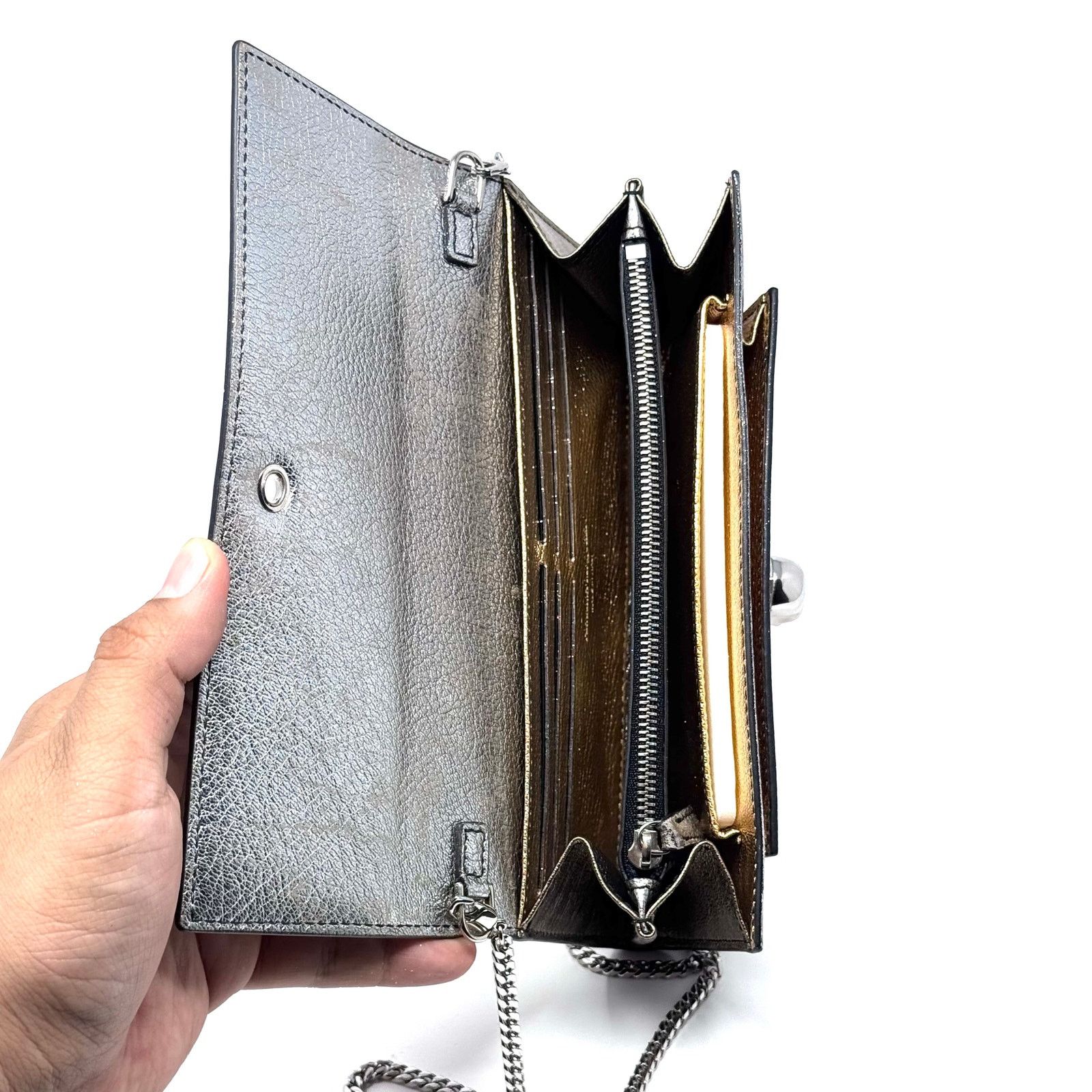 Alexander McQueen Alexander McQueen Chain Wallet Size ONE SIZE - 11 Thumbnail
