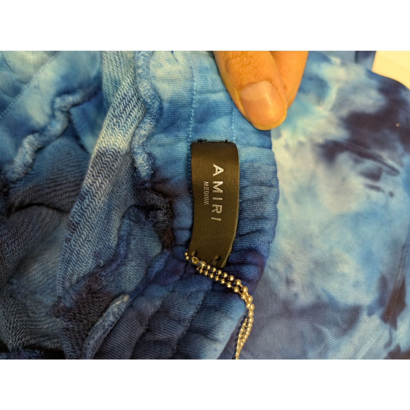 Amiri o1rshd1 Tie Dye MA Sweatshort Shorts in Blue M Size US 32 / EU 48 - 16 Thumbnail